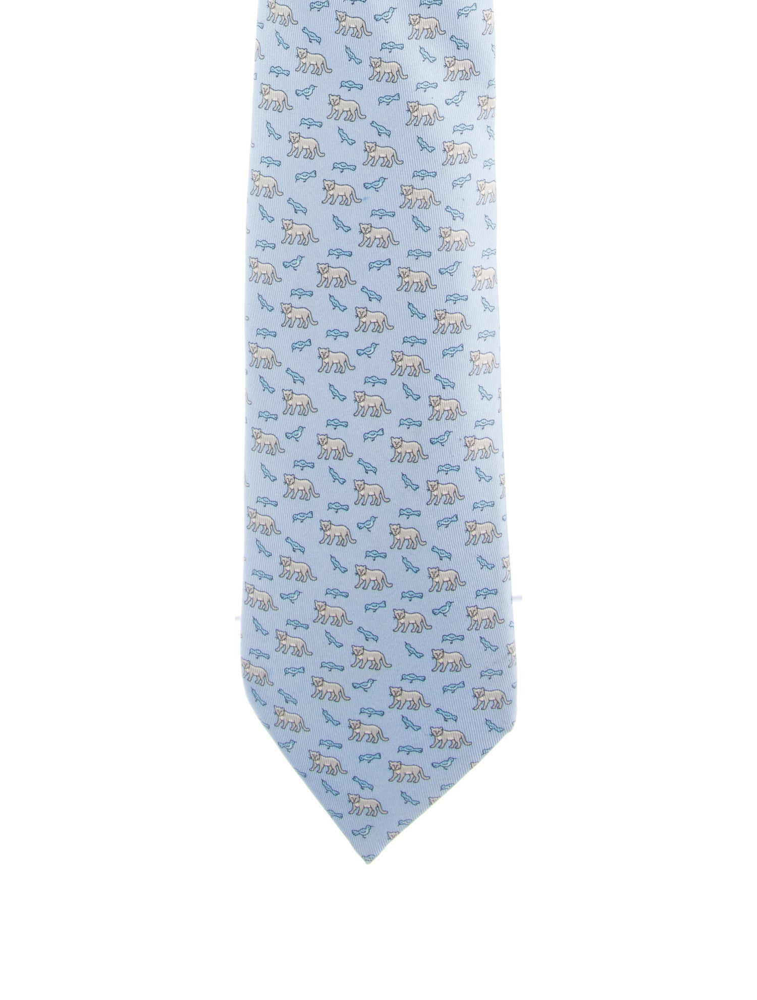 Hermès Silk Printed Tie