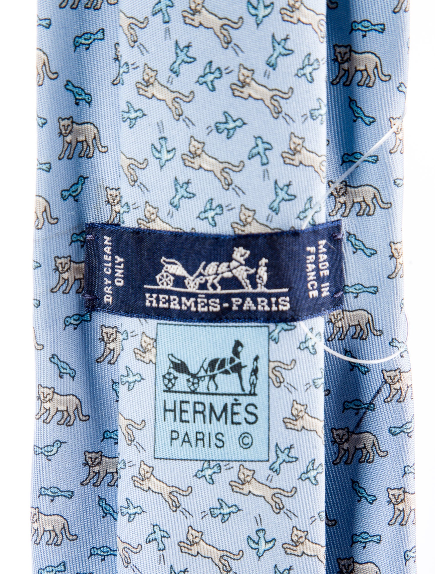 Hermès Silk Printed Tie