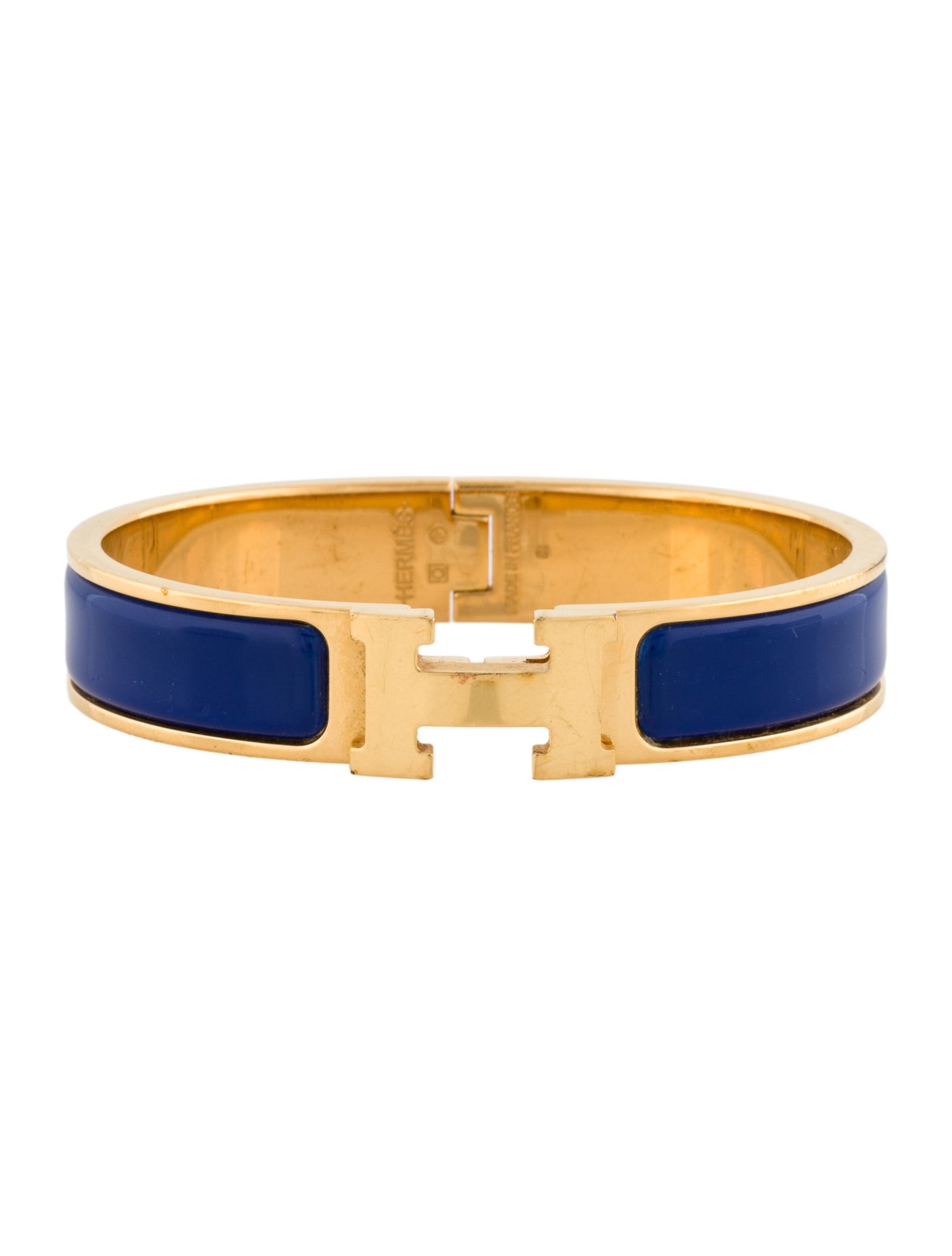 Hermès Clic H Enamel Bangle Bracelet