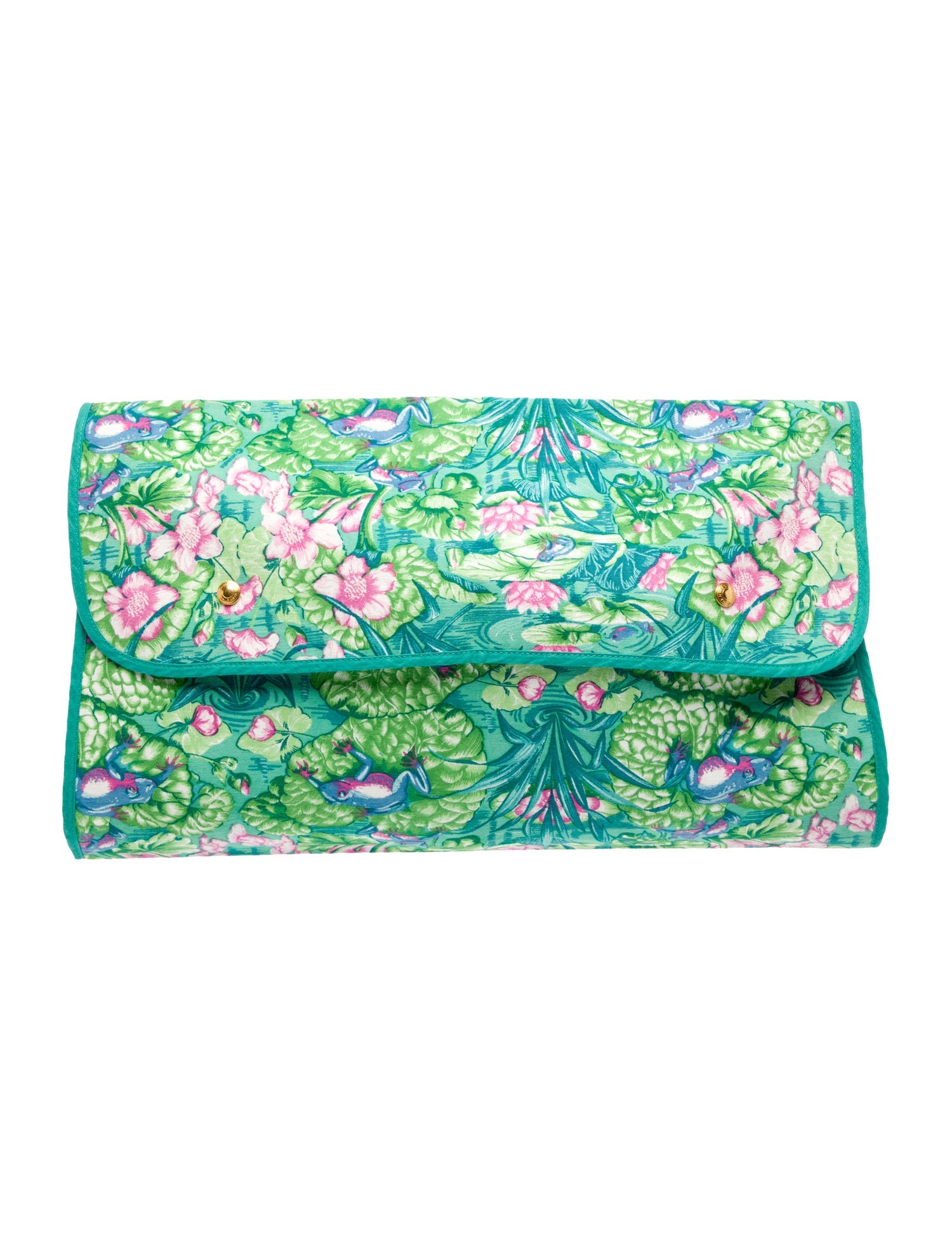 Hermès Toile Frog Pouch