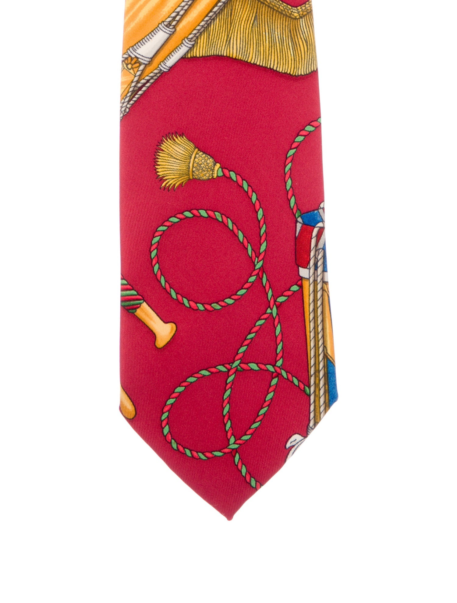 Hermès Silk Print Tie