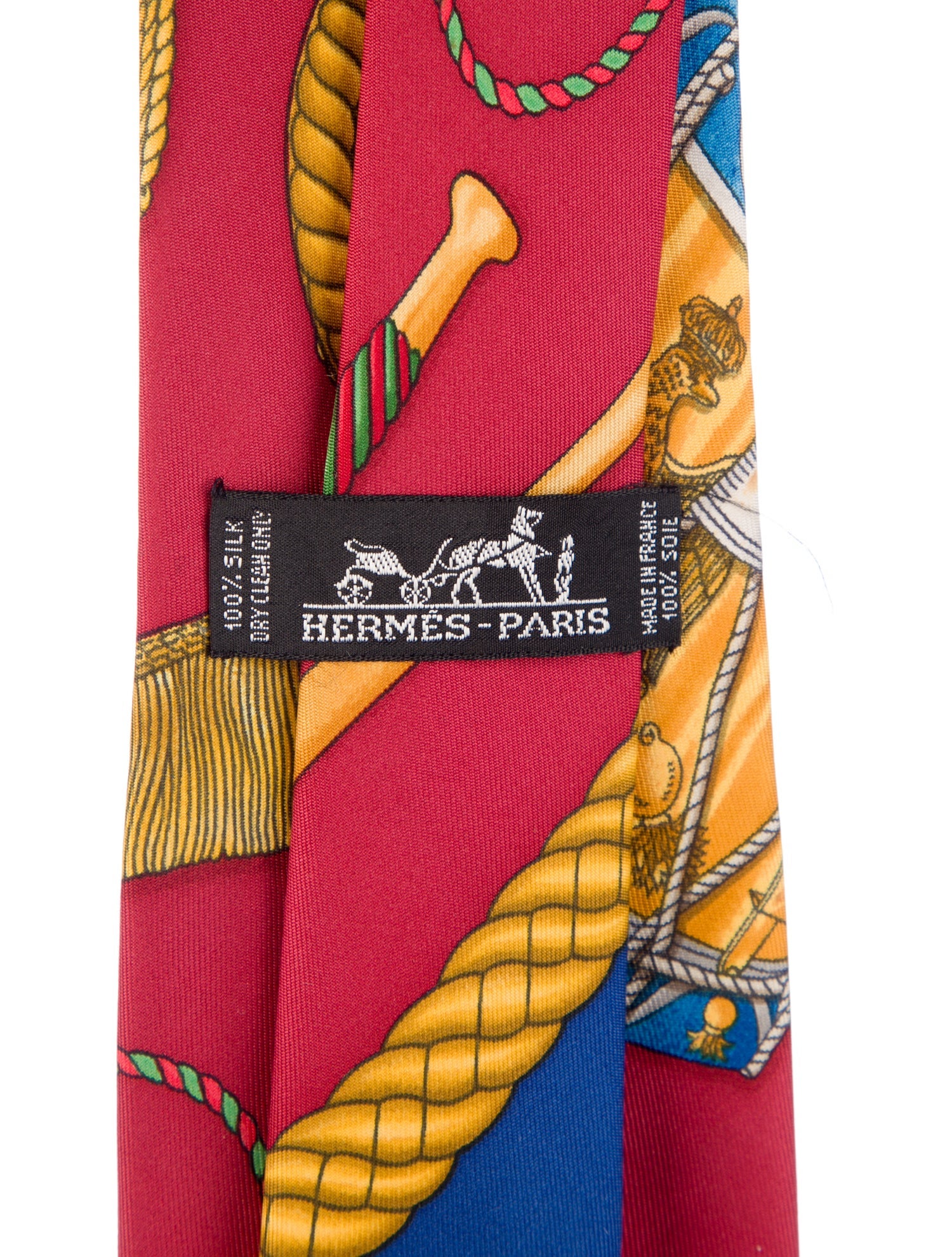 Hermès Silk Print Tie