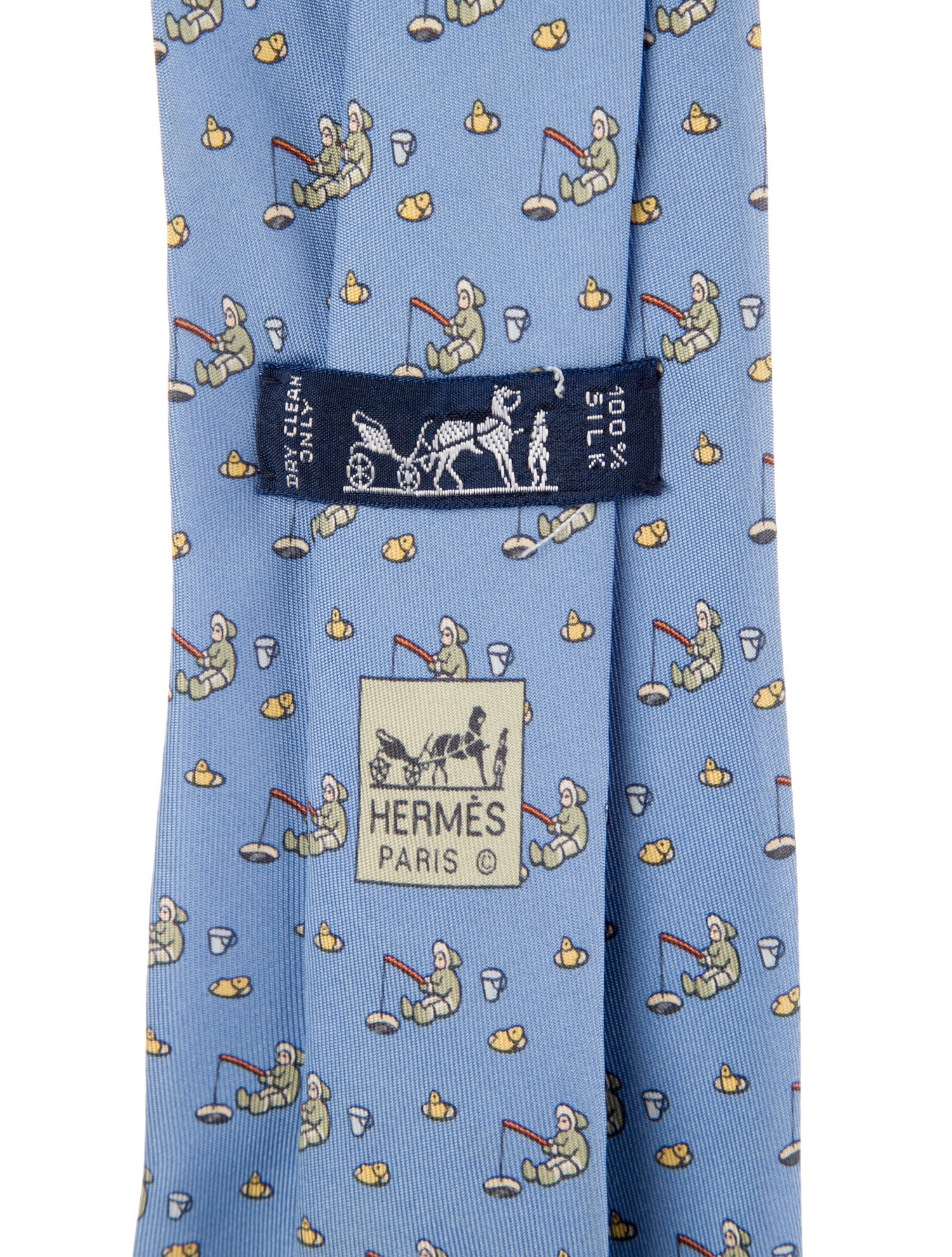 Hermès Silk Print Tie