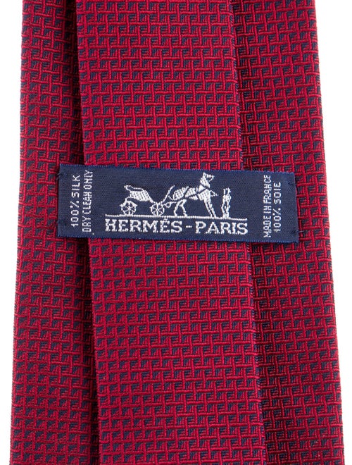 Hermès Silk Pattern Tie