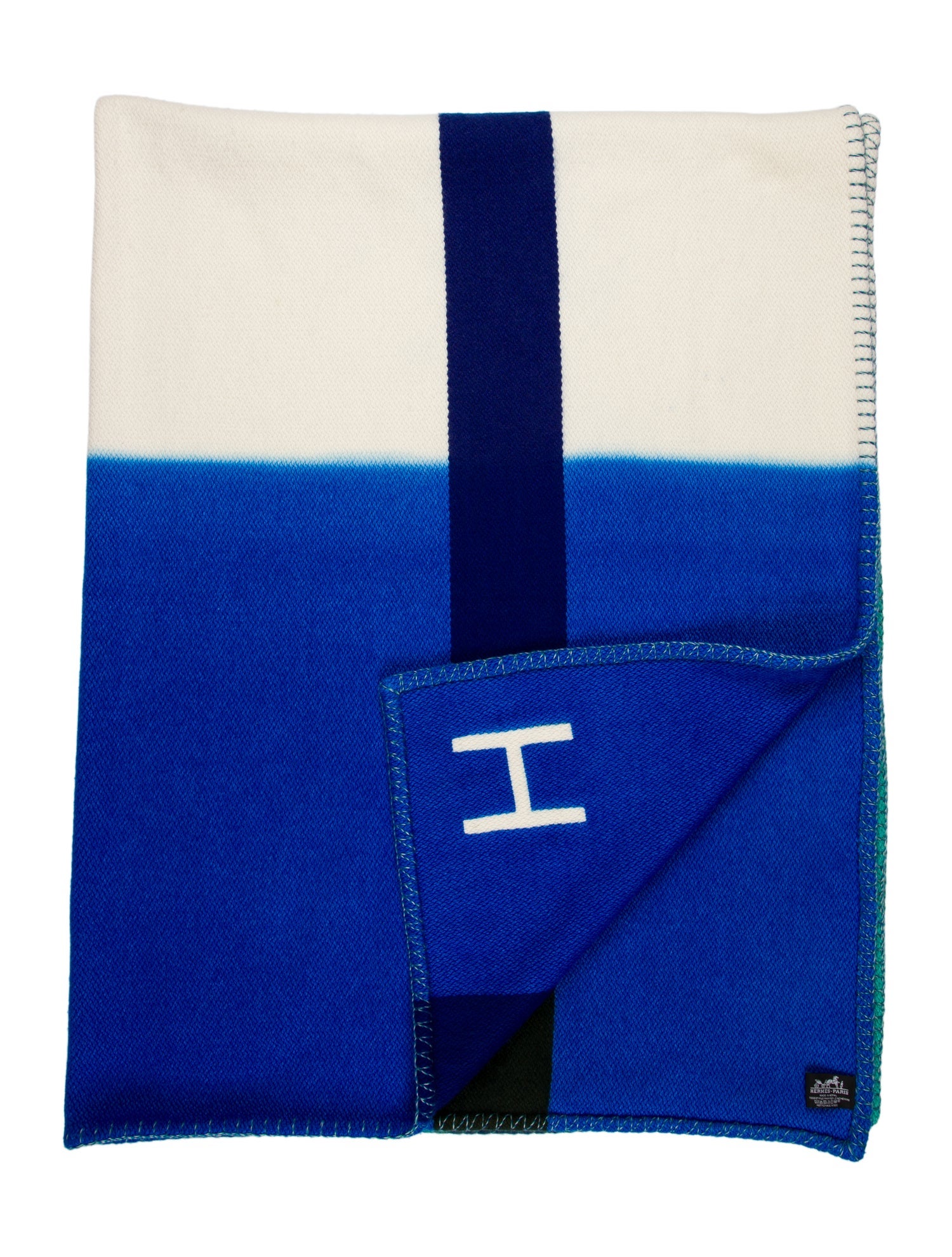 Hermès H Dye Cashmere Throw Blanket
