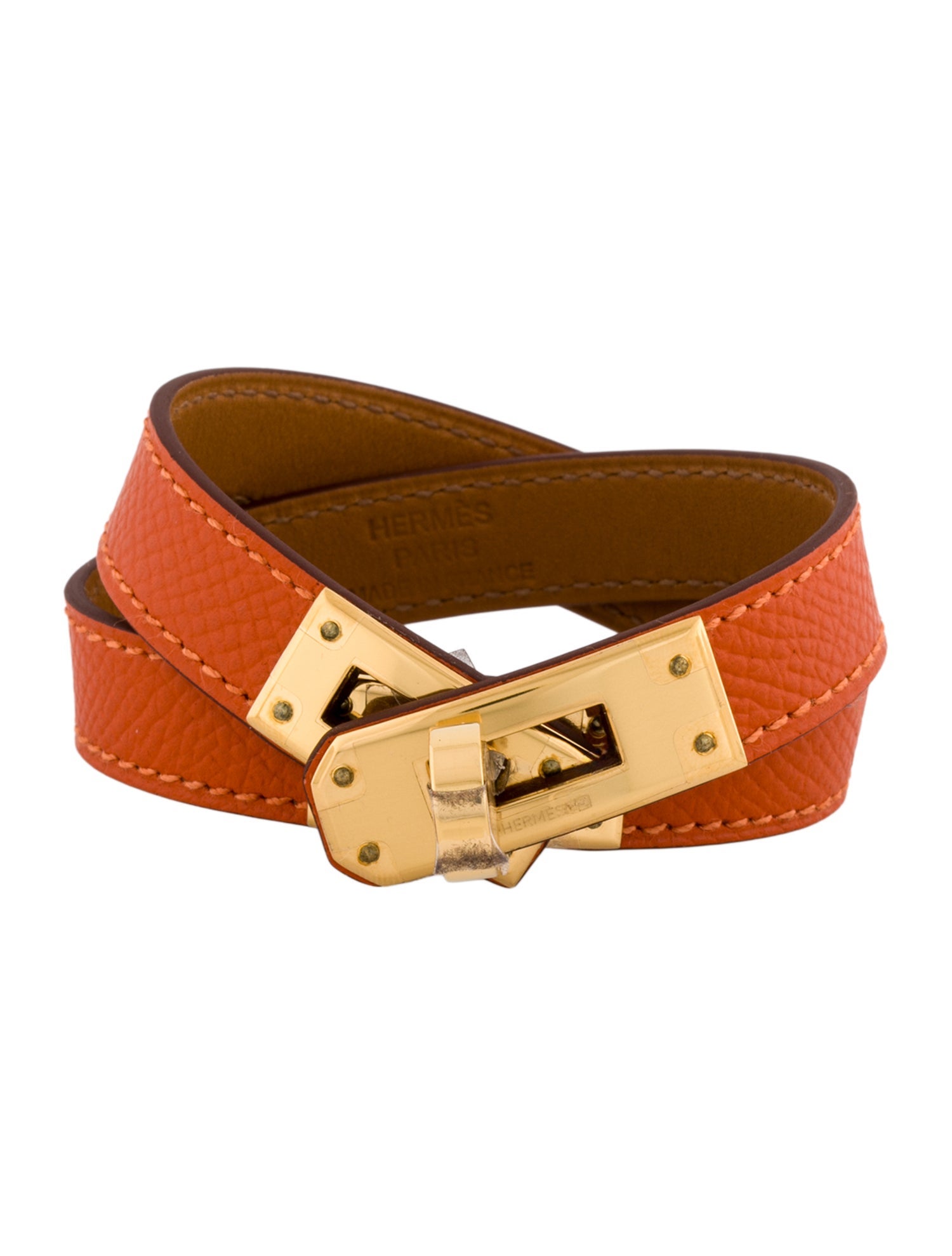 Hermès Leather Kelly Double Tour Wrap Bracelet