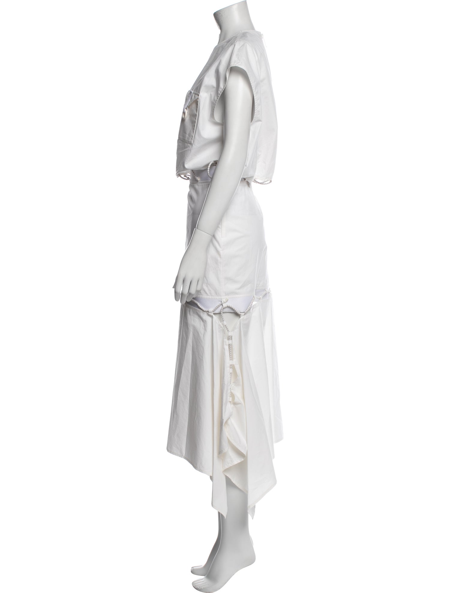 Hermès Crew Neck Long Dress