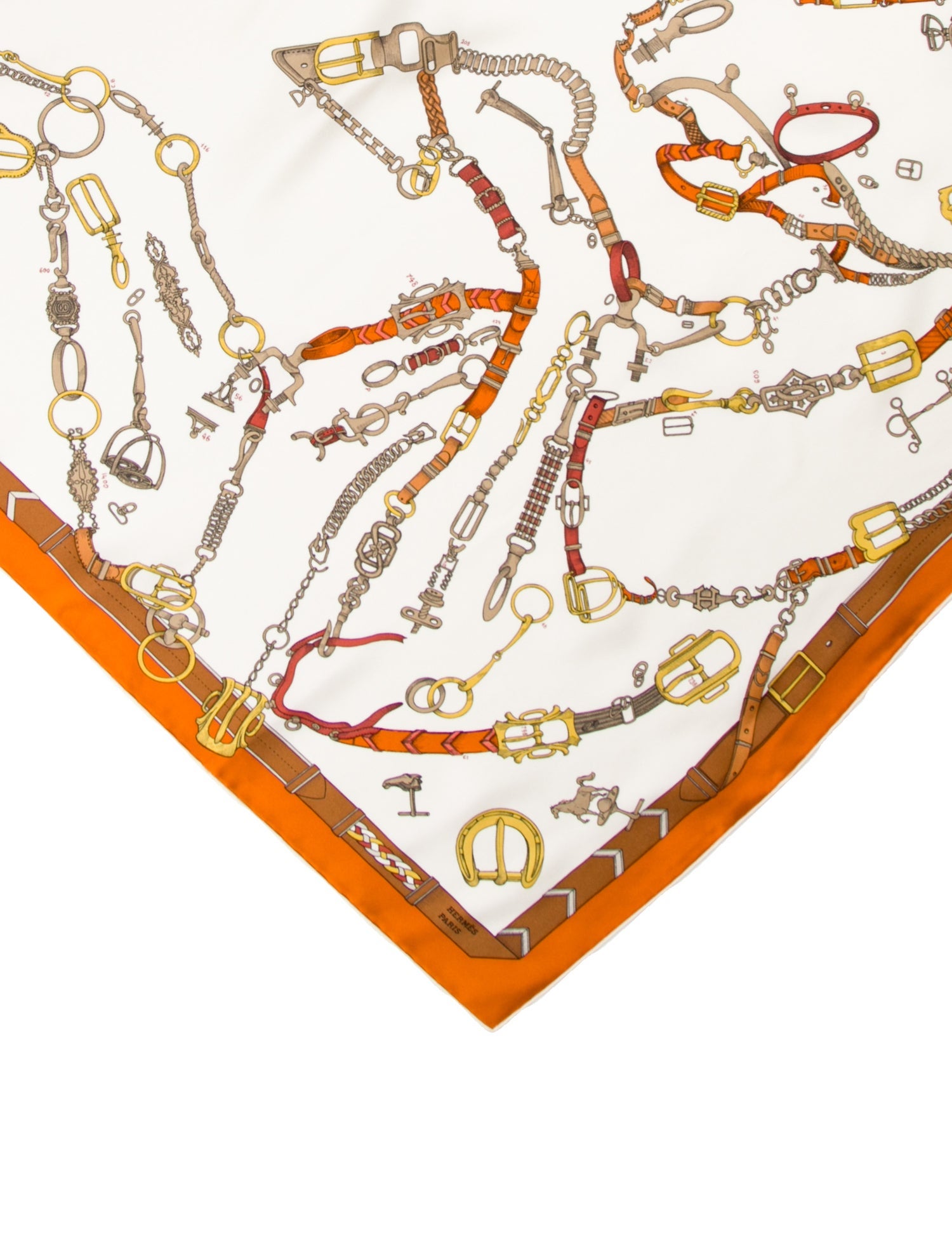 Hermès Les Chevaux Dechaines Silk Scarf