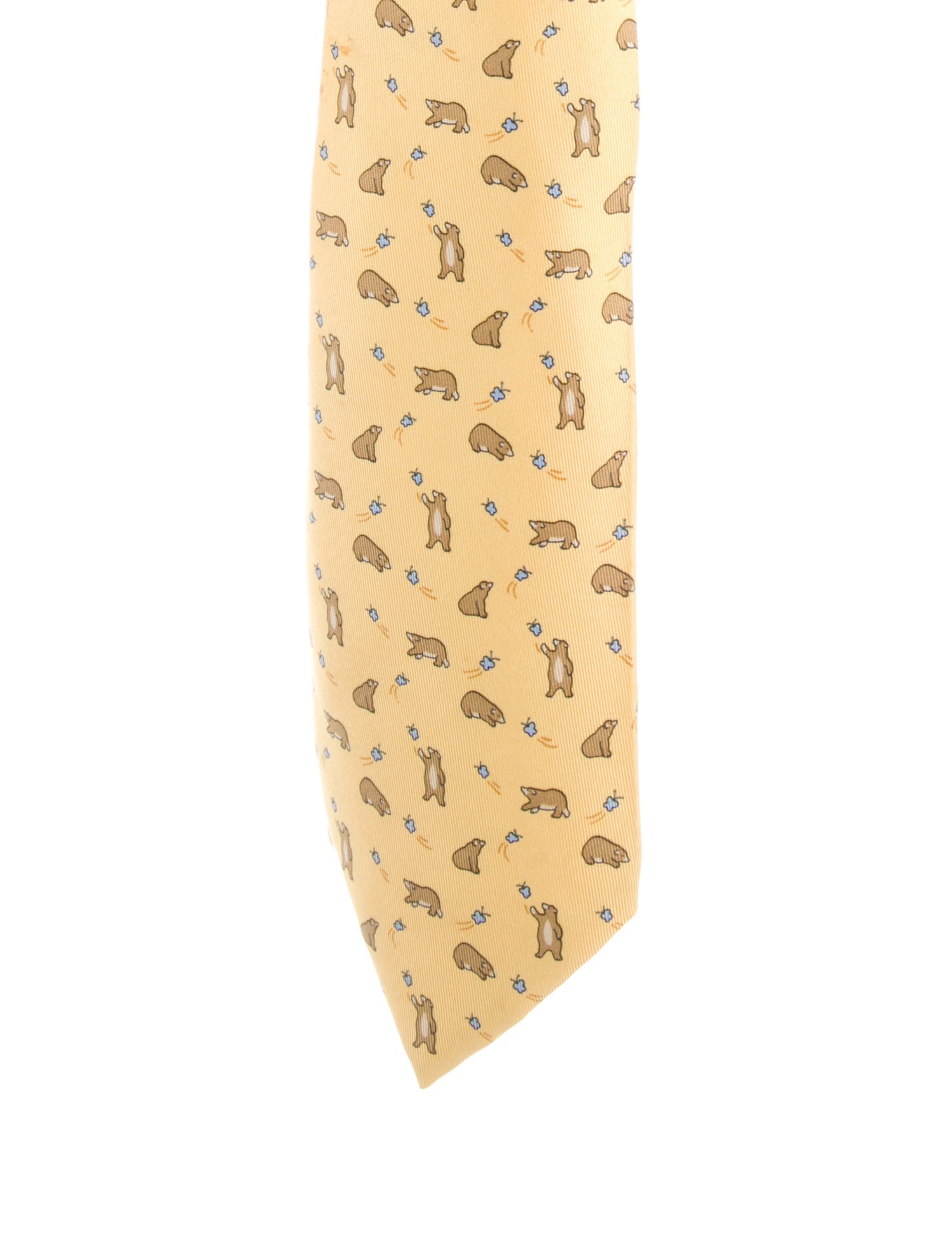 Hermès pattern print tie