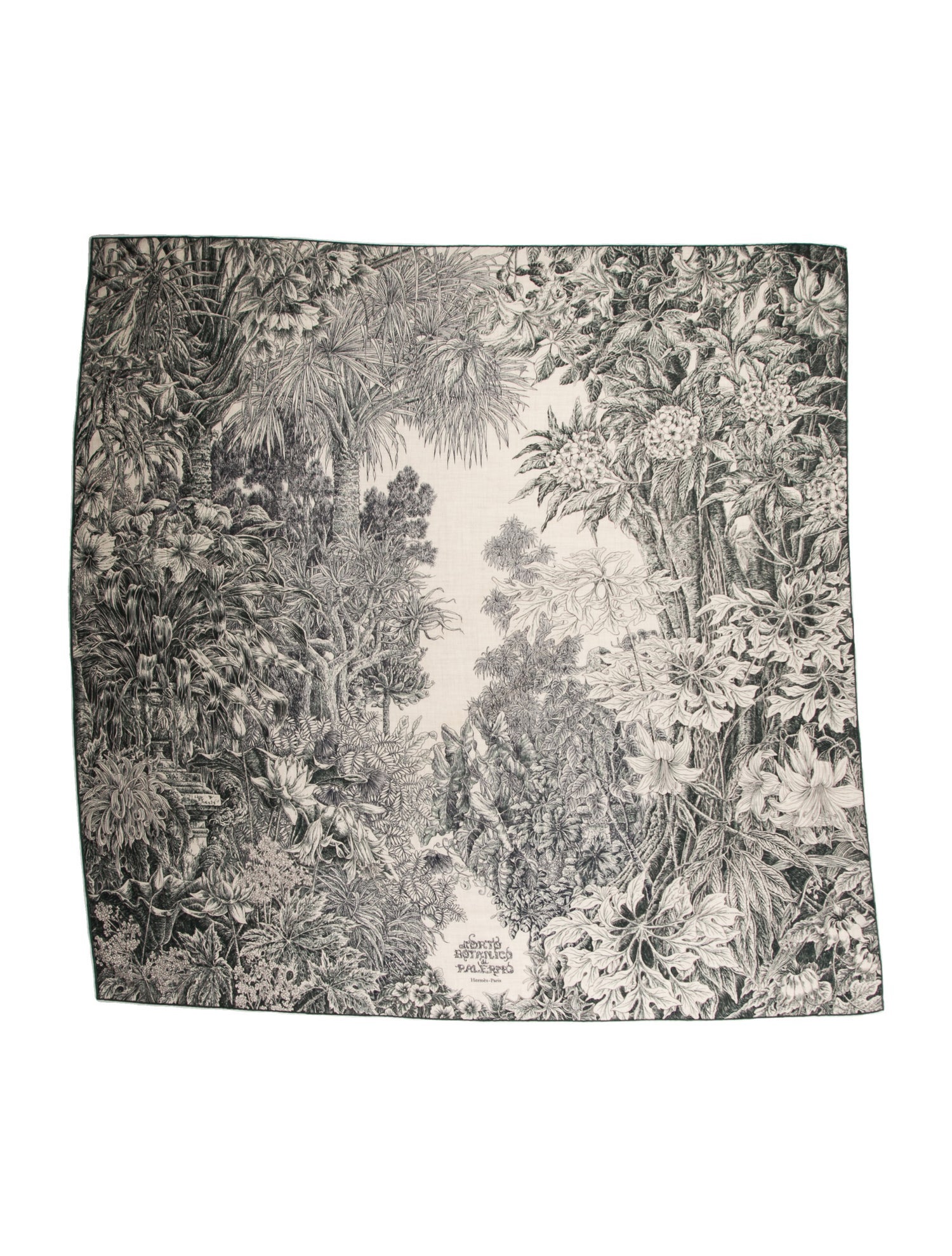 Hermès All 'Orto Botanico Di Palermo Cashmere Scarf