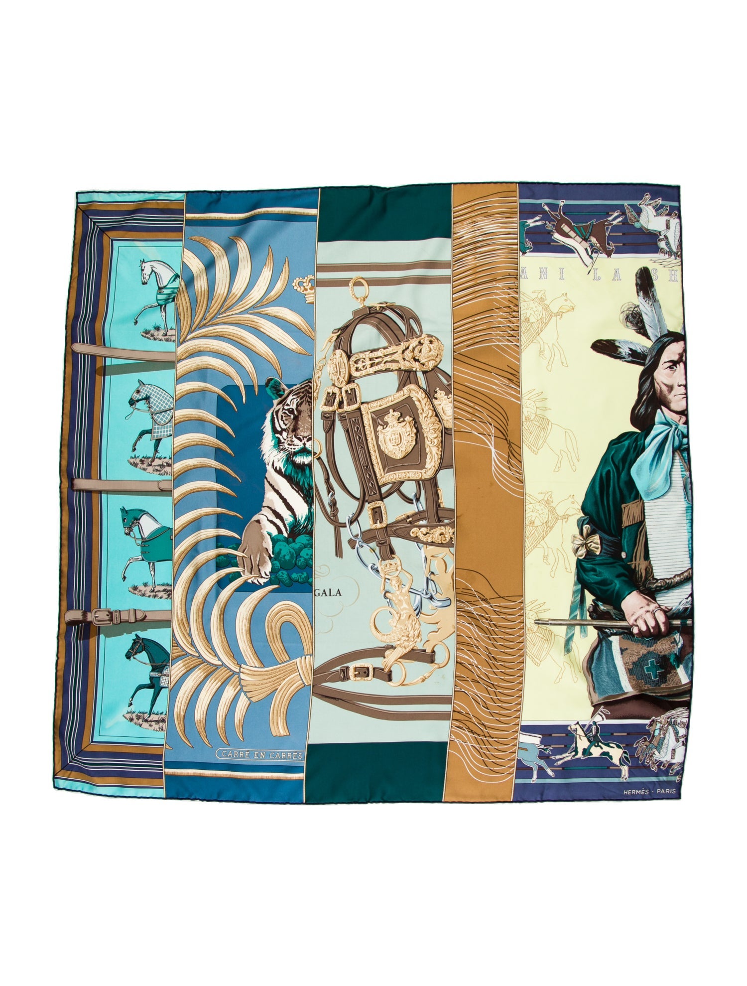 Hermès Carré En Carrés Silk Scarf