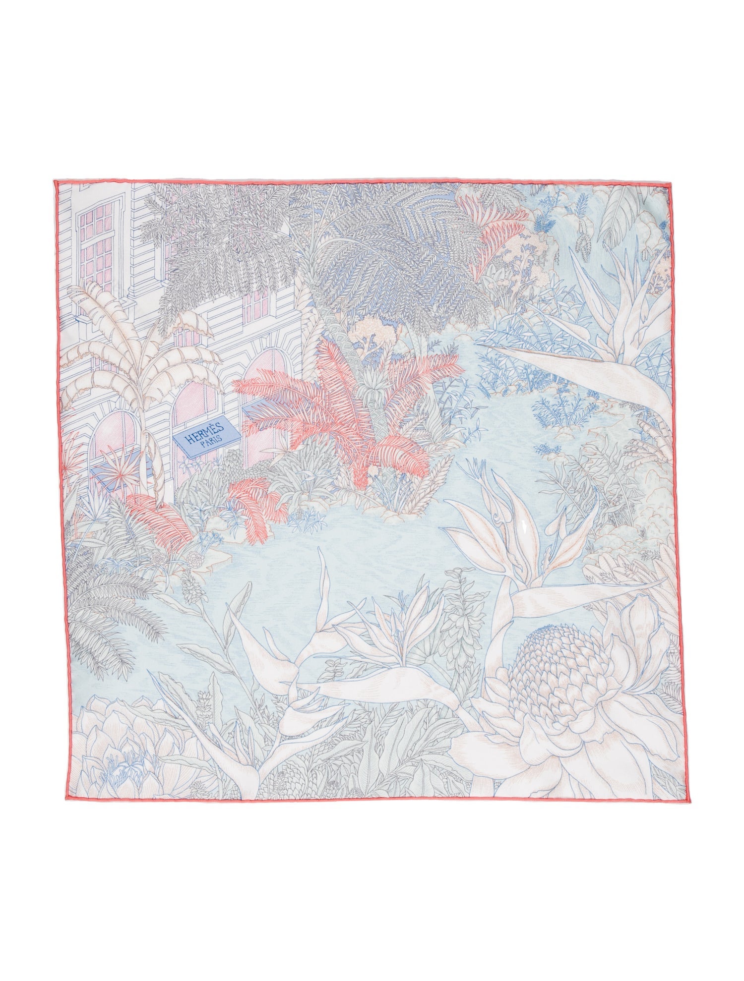 Hermès Faubourg Tropical Silk Scarf