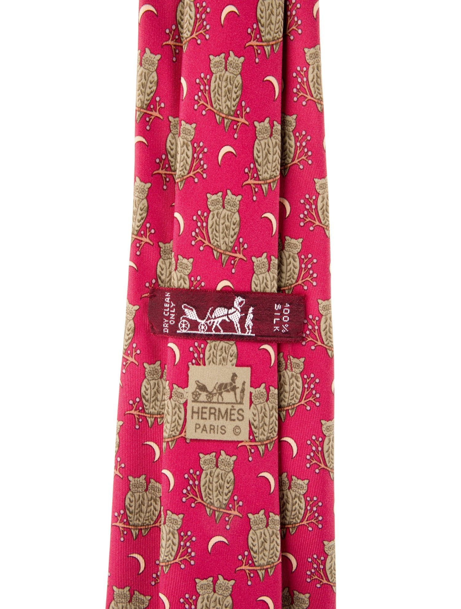 Hermès Silk Printed Tie