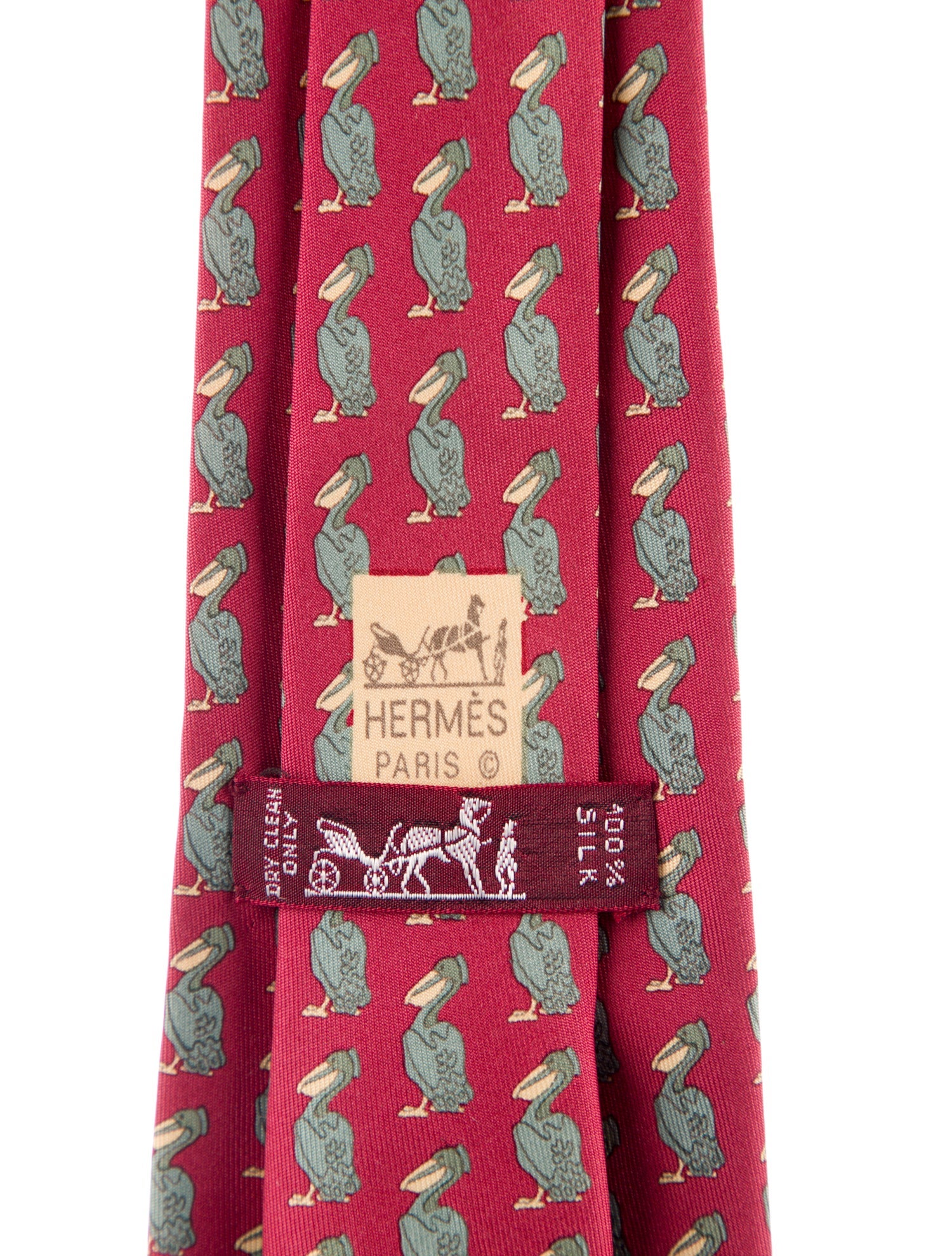 Hermès Pattern Print Silk Tie