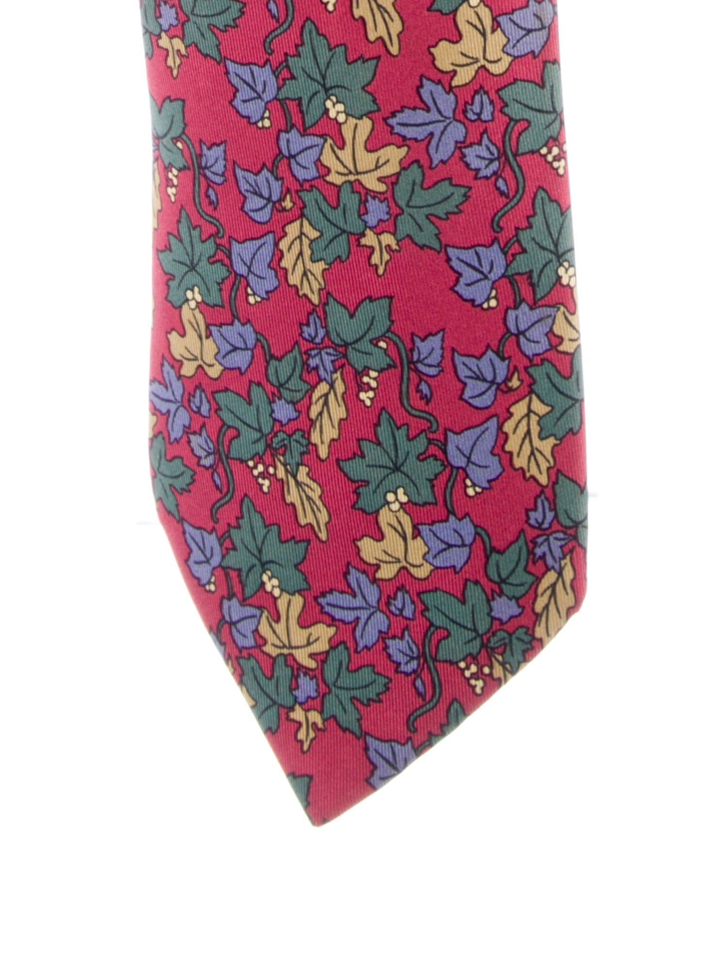 Hermès Pattern Print Silk Tie