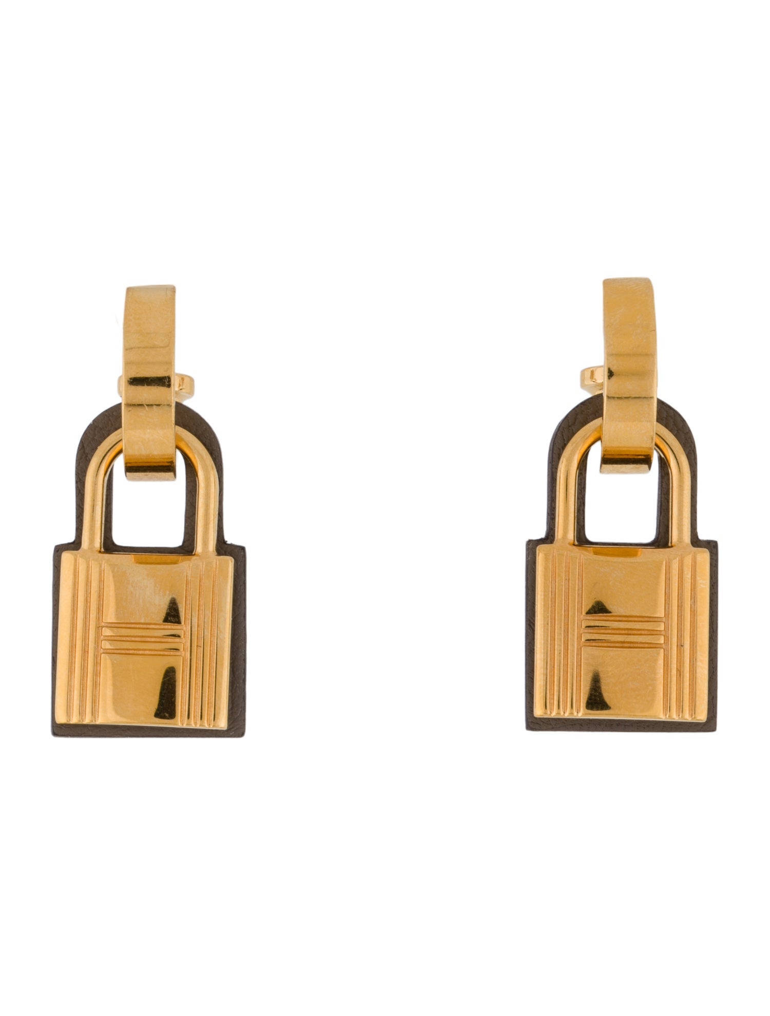 Hermès Leather O'Kelly Drop Earrings