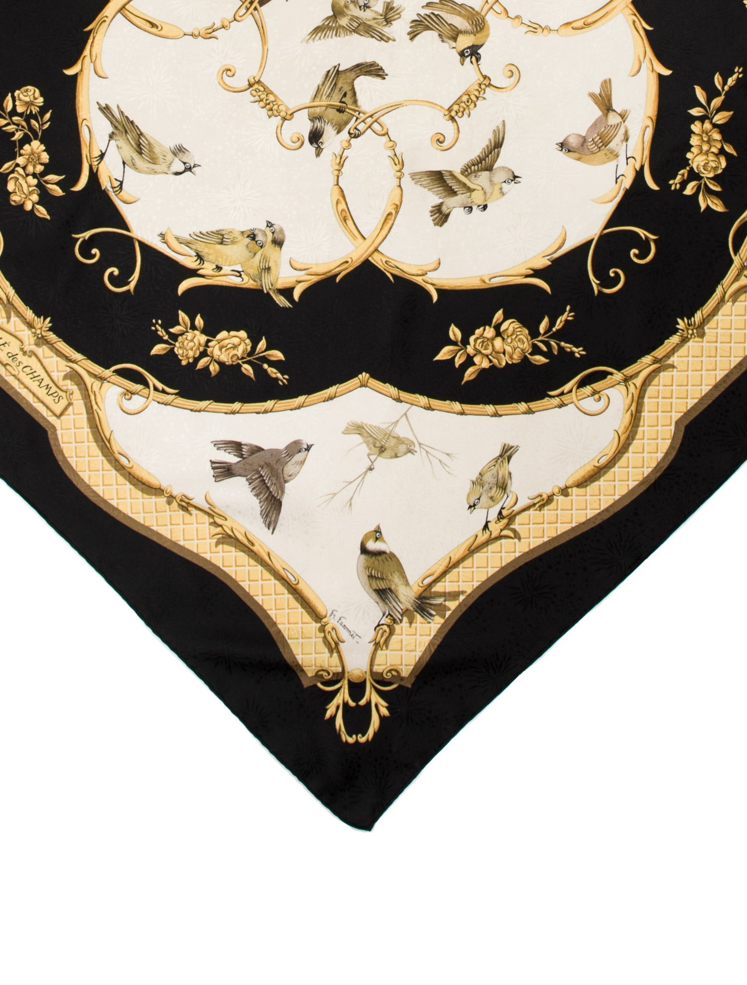 Hermès La Clè des Champs Jacquard Silk Scarf