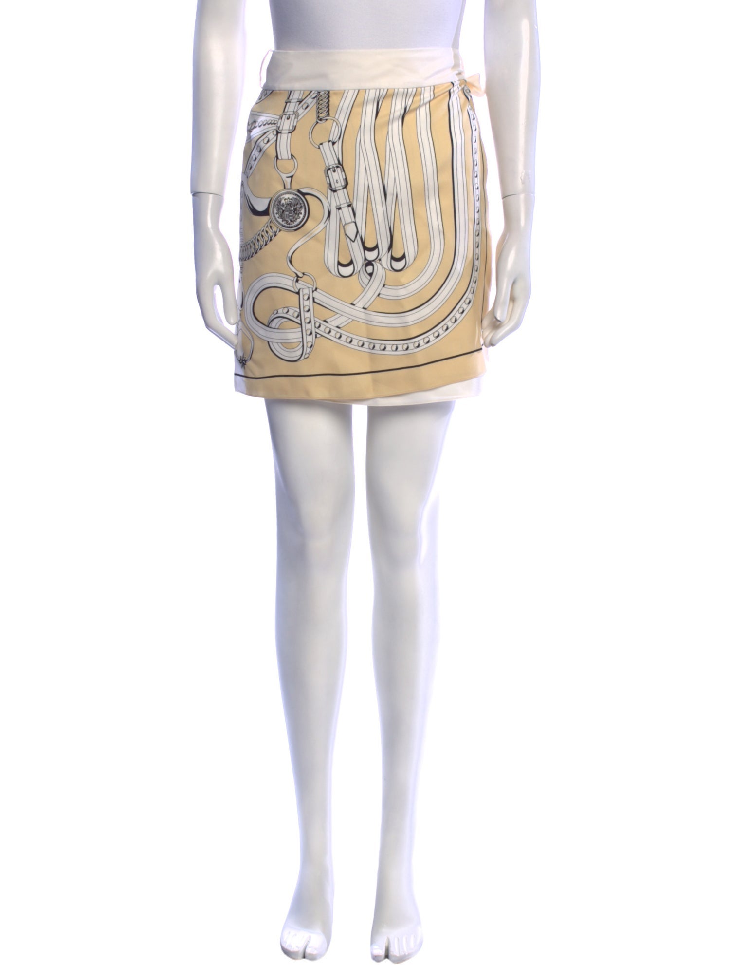 Hermès Silk Mini Skirt