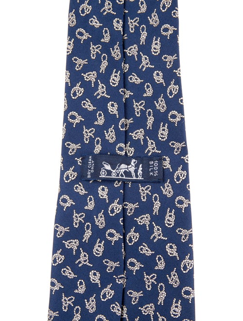 Hermès Silk Pattern Tie