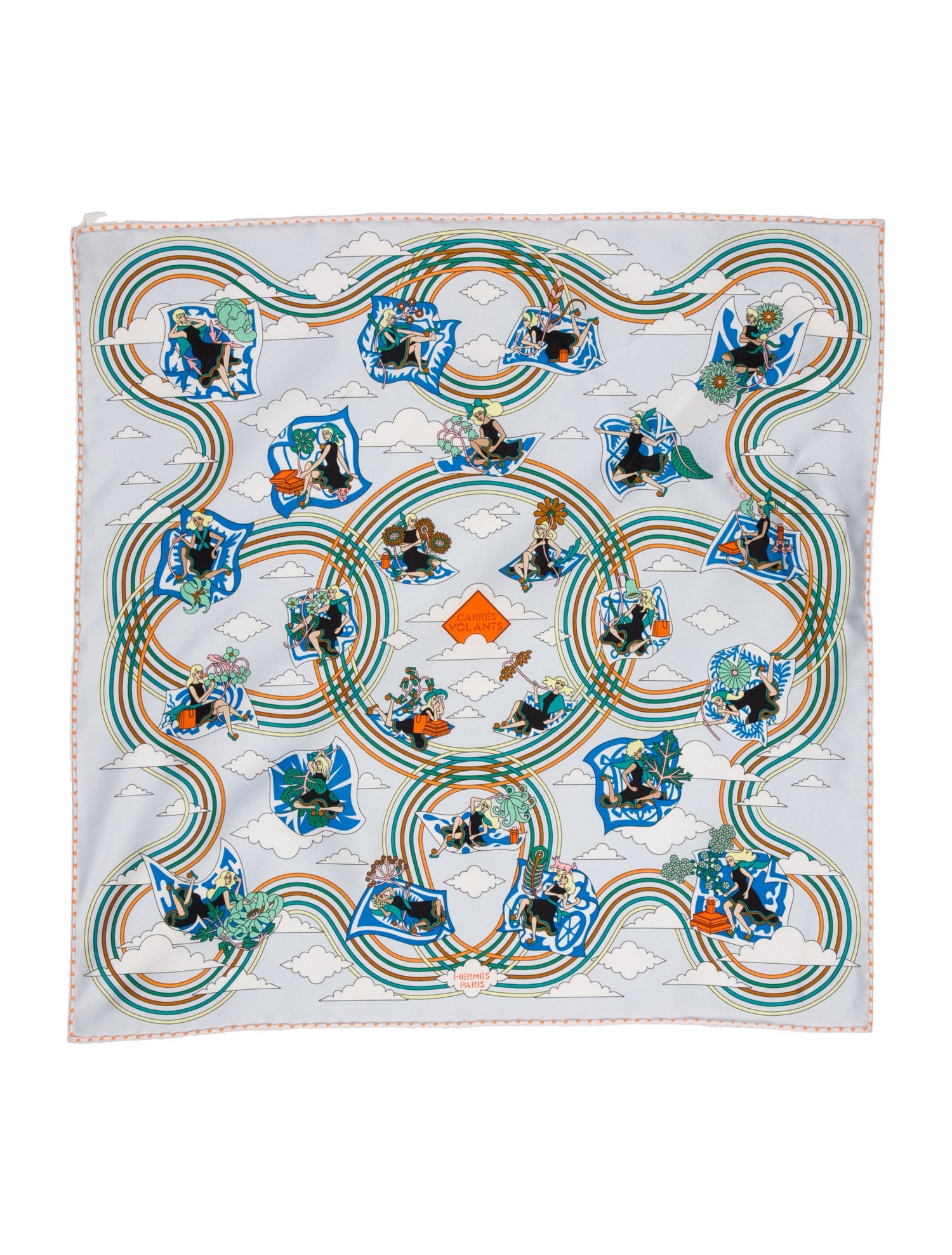 Hermès Carre Volants Silk Scarf