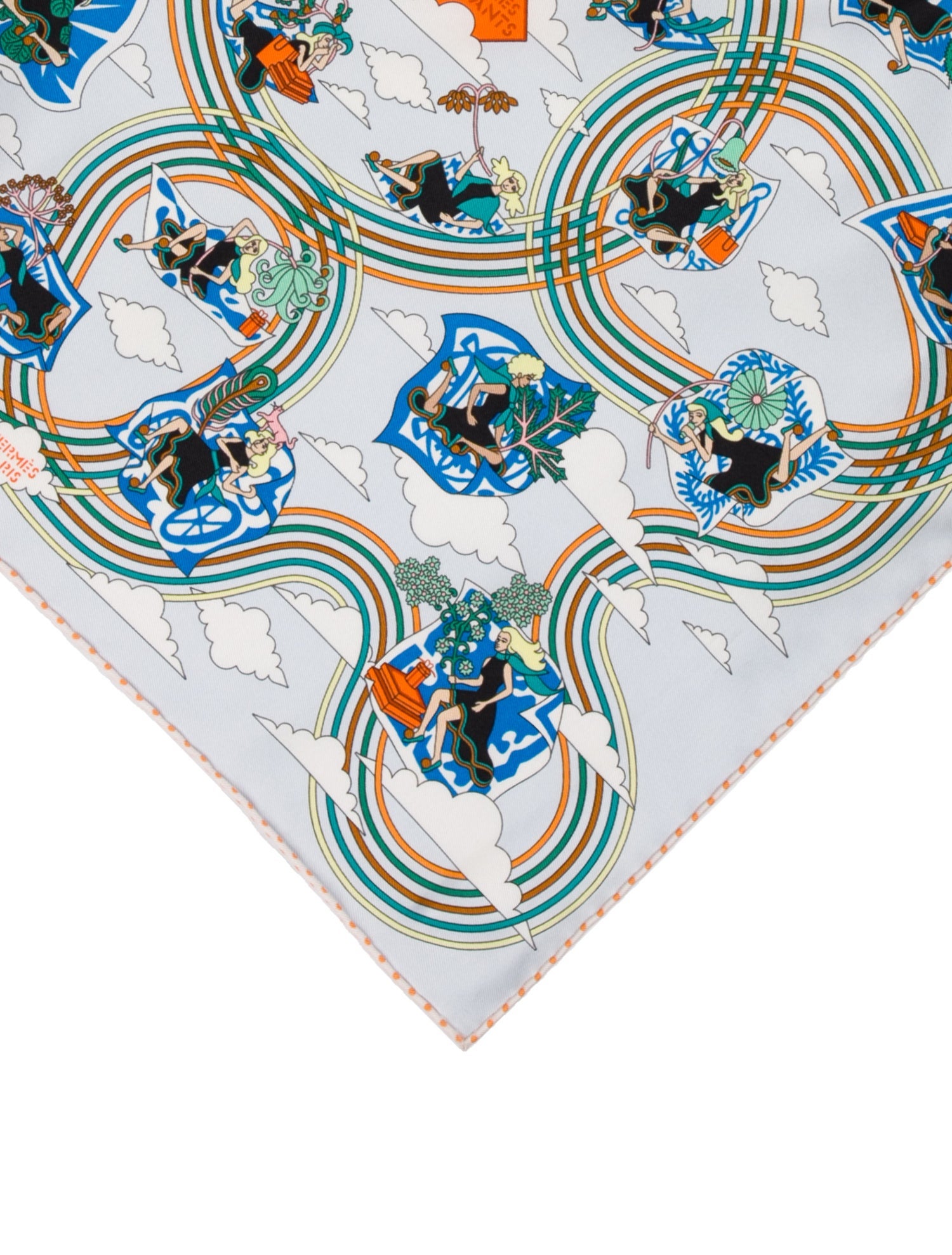 Hermès Carre Volants Silk Scarf