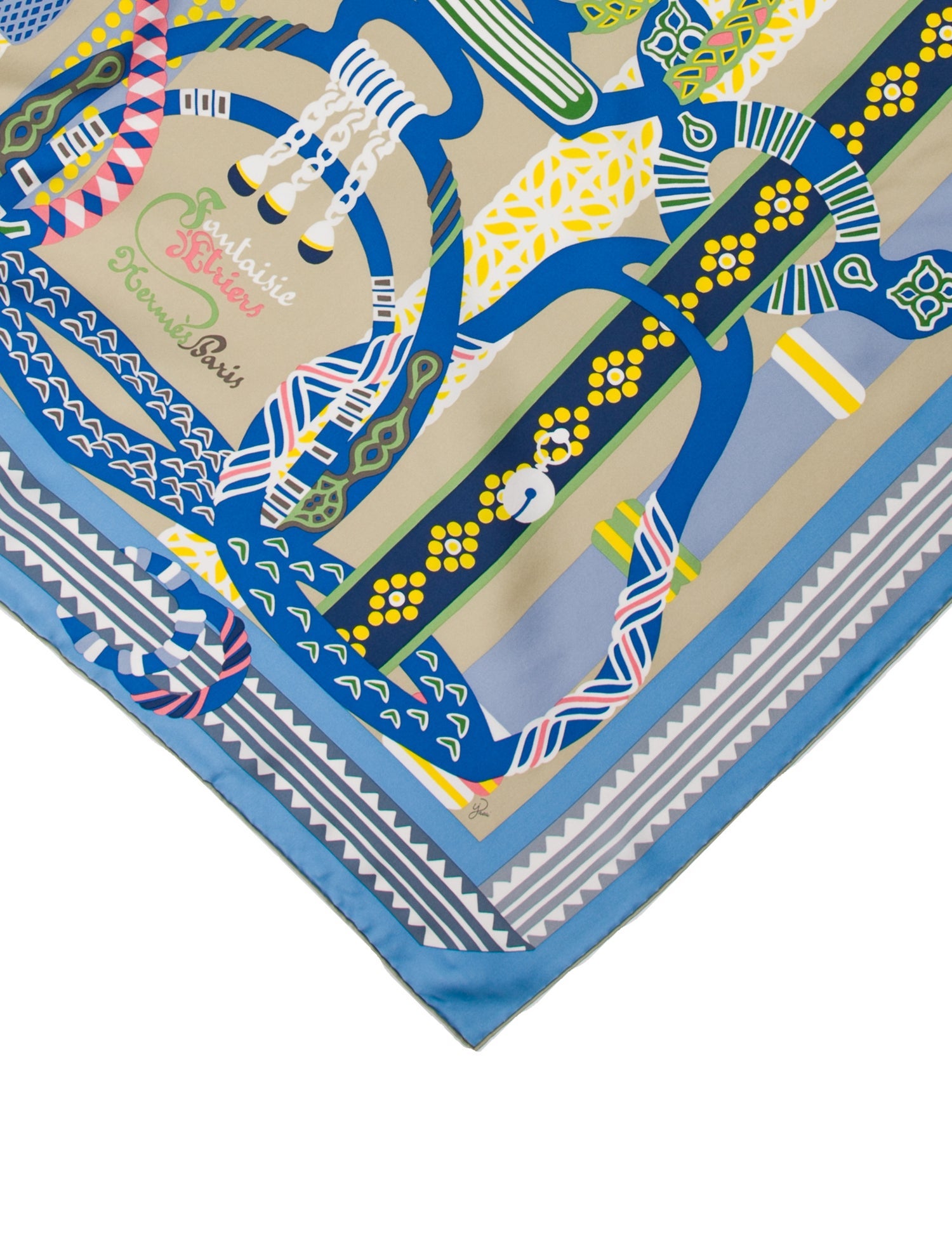 Hermès Fantaisie d'Etriers Silk Scarf w/ Tags