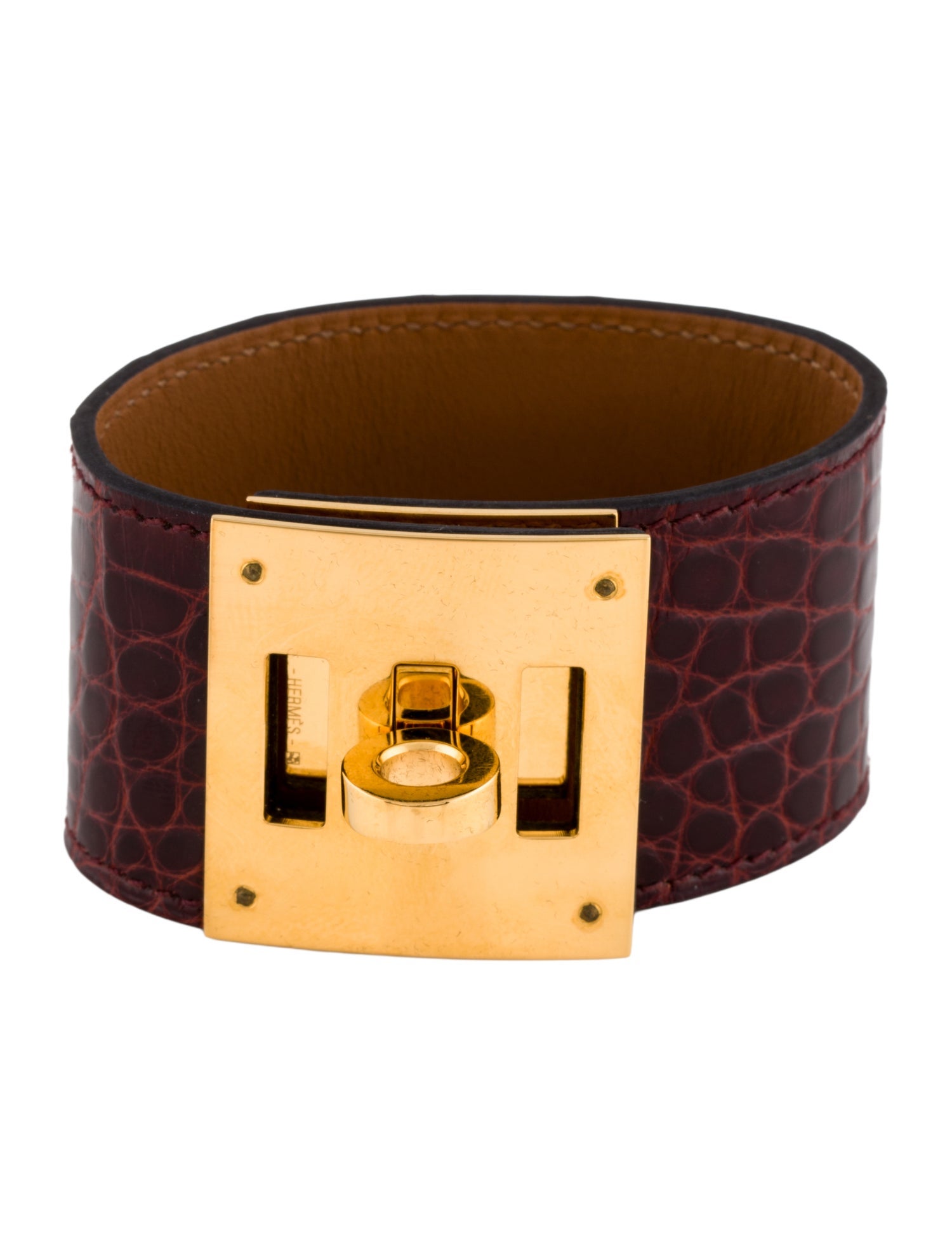 Hermès Alligator Kelly Dog Wrap Bracelet