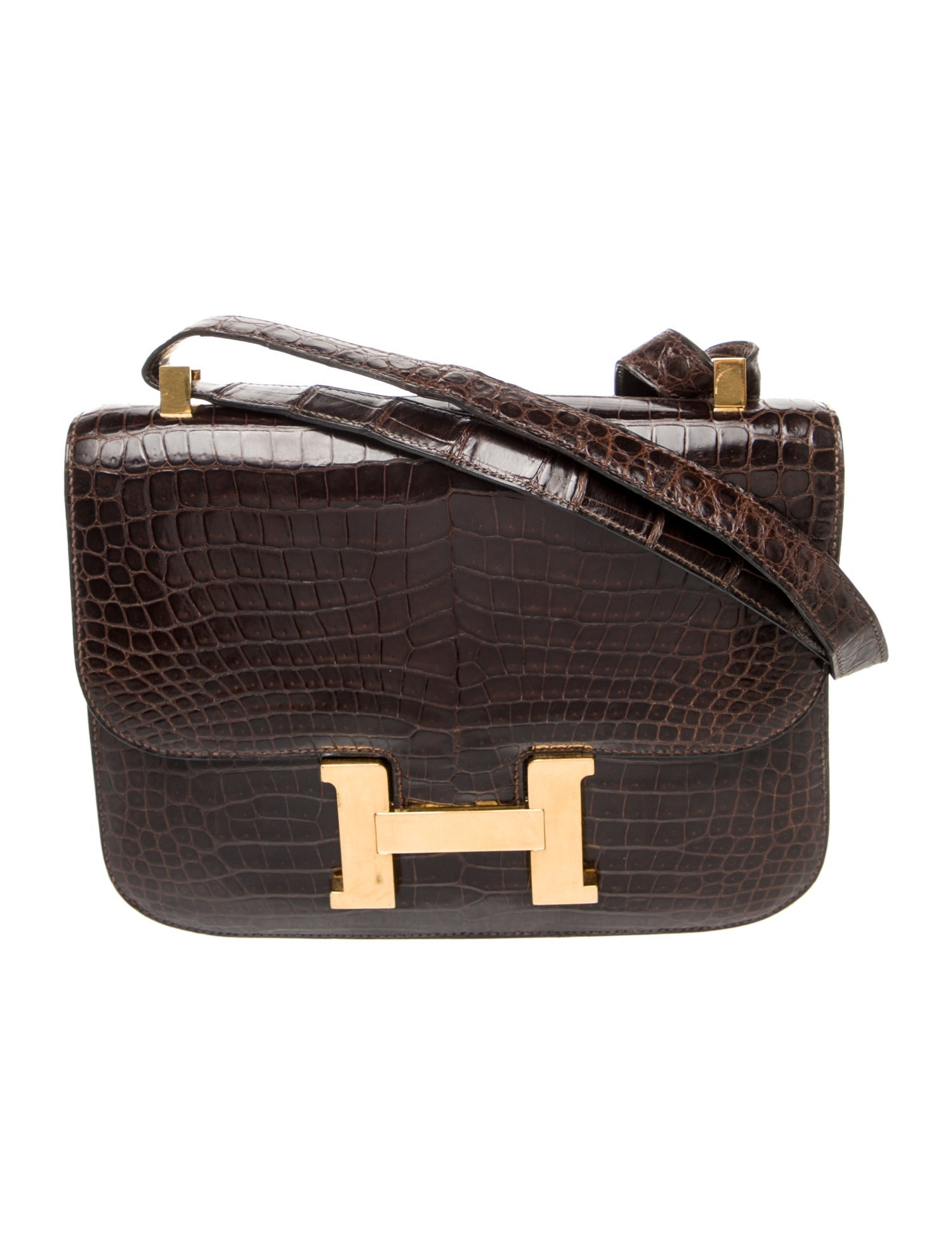 Hermès Shiny Crocodile Constance 23