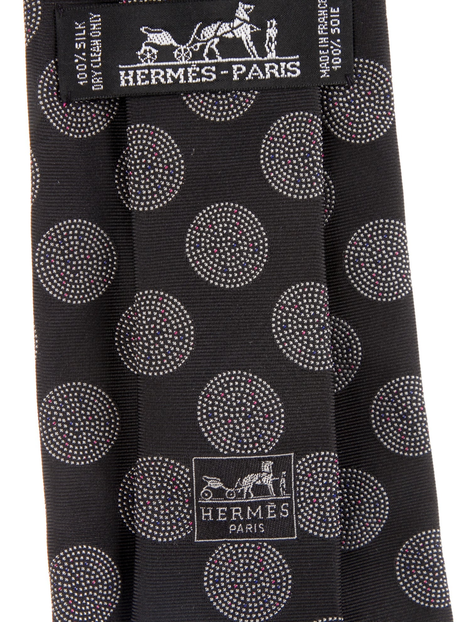 Hermès Vintage Silk Dot Tie