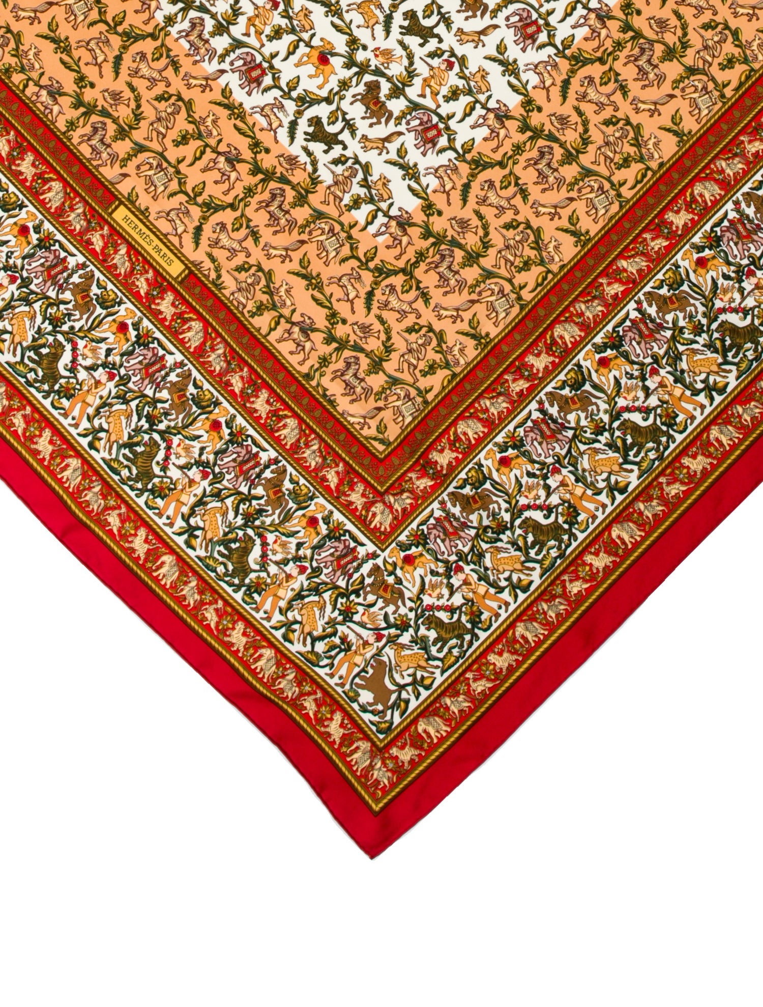 Hermès Chasse En Inde Silk Twilly Scarf