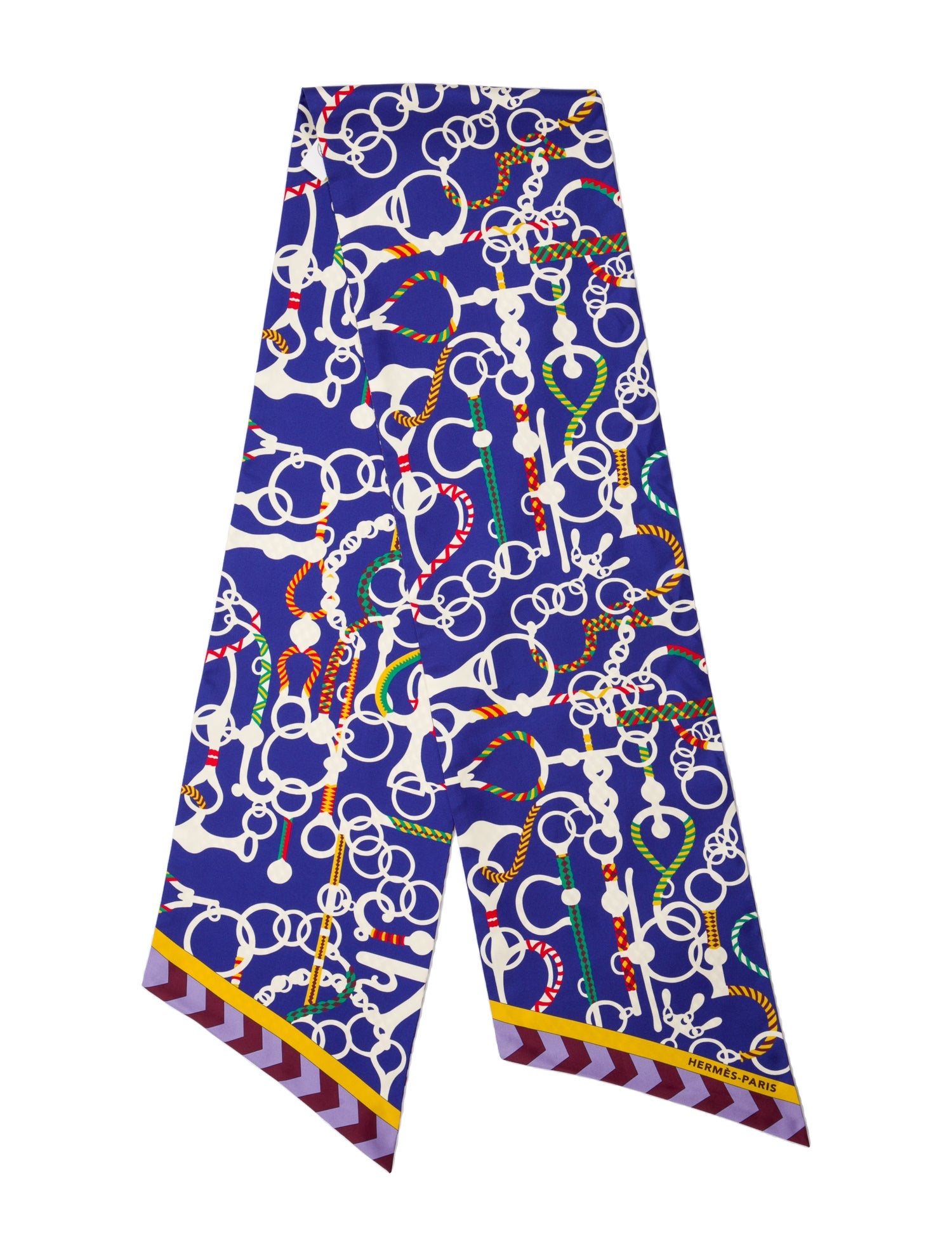 Hermès Mors Et Tresses Maxi Twilly Silk Scarf w/ Tags