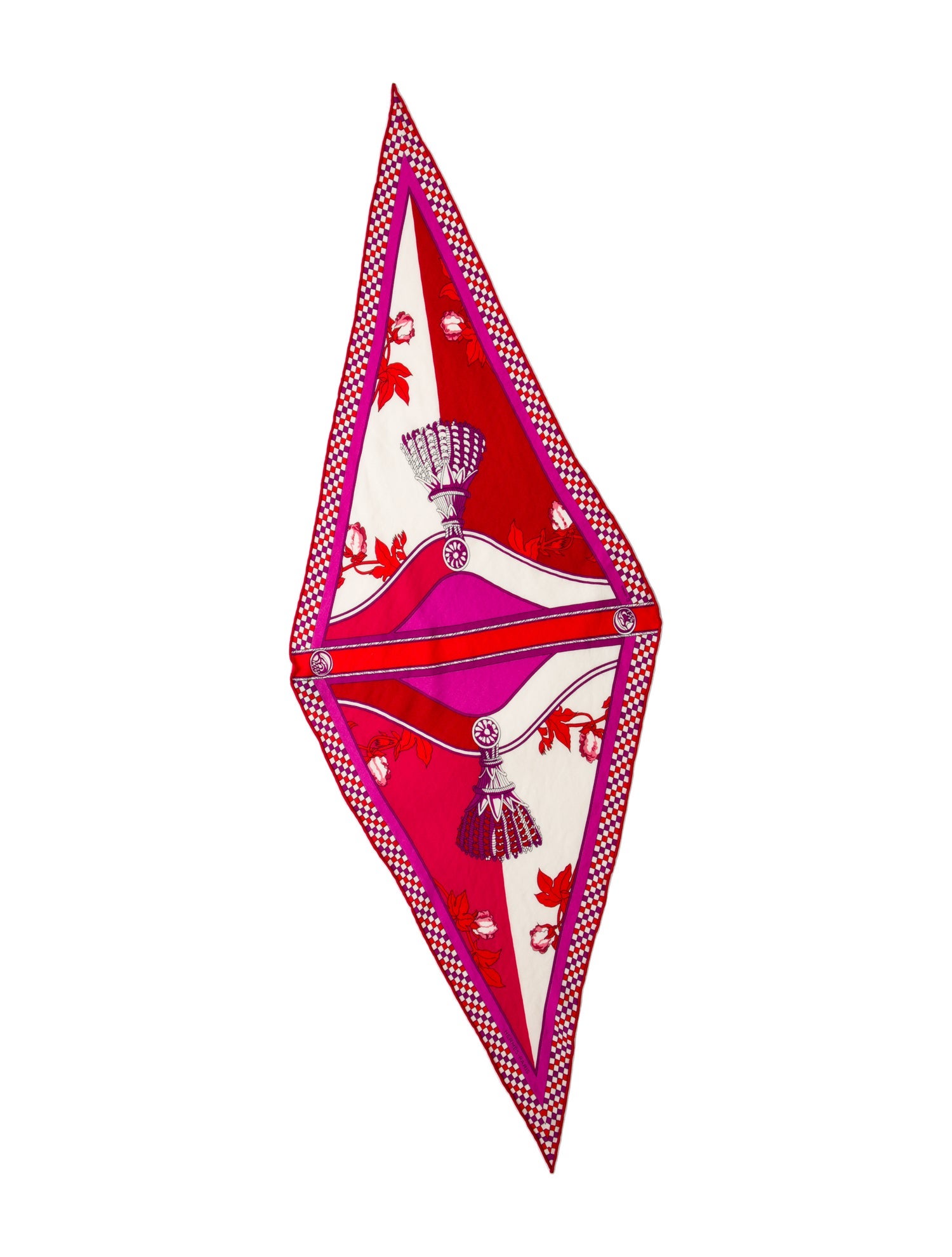 Hermès Harnais Francais Remix Losange Cashmere Scarf w/ Tags