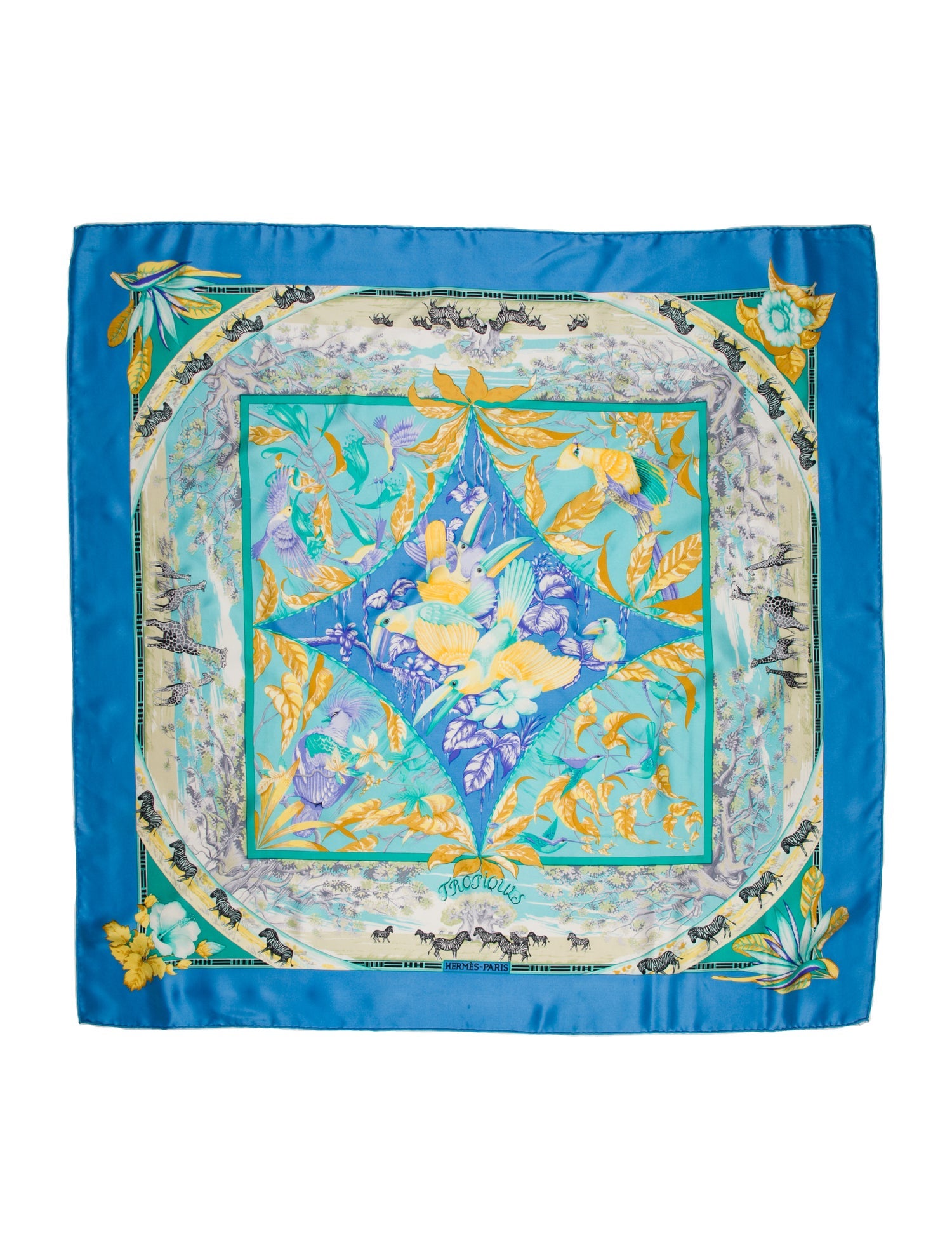 Hermès Tropiques Silk Scarf