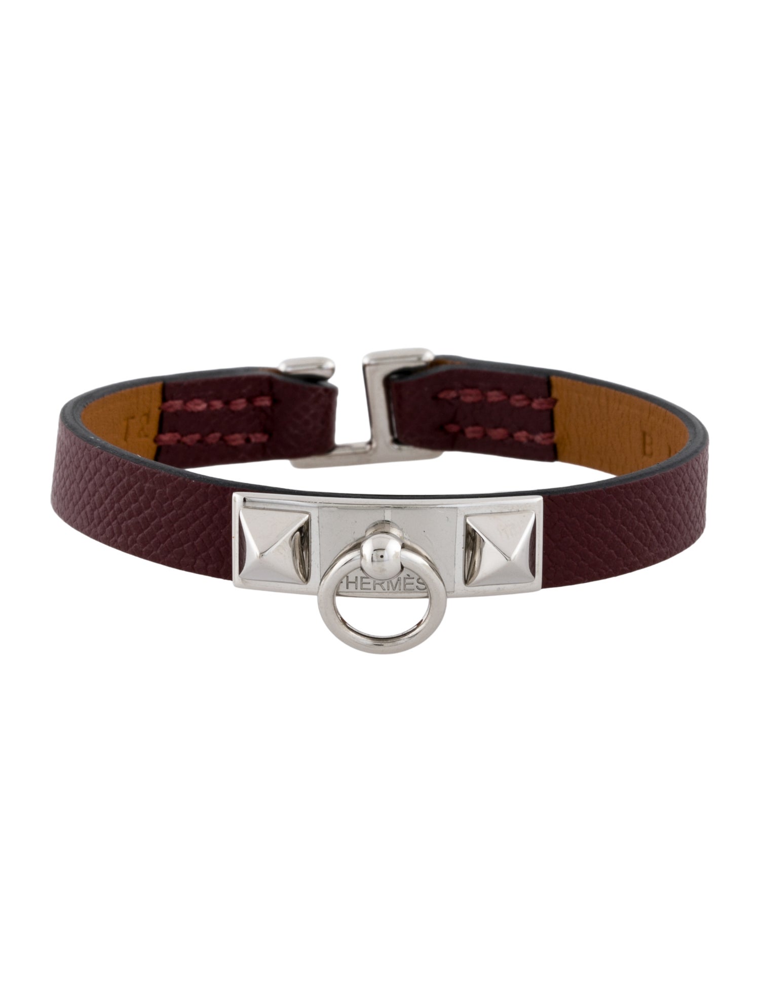 Hermès Leather Rivale Mini Wrap Bracelet