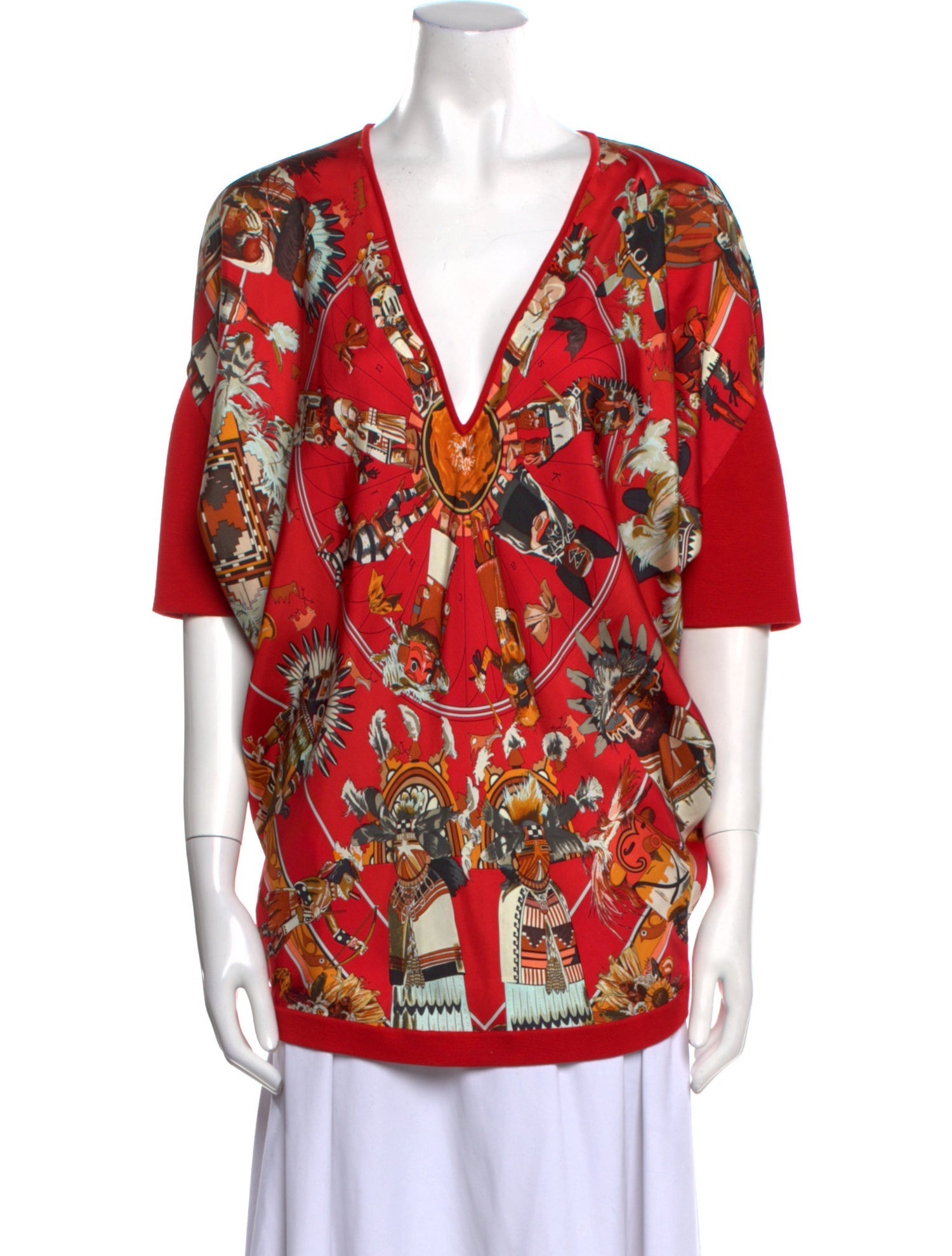 Hermès Silk Printed Tunic