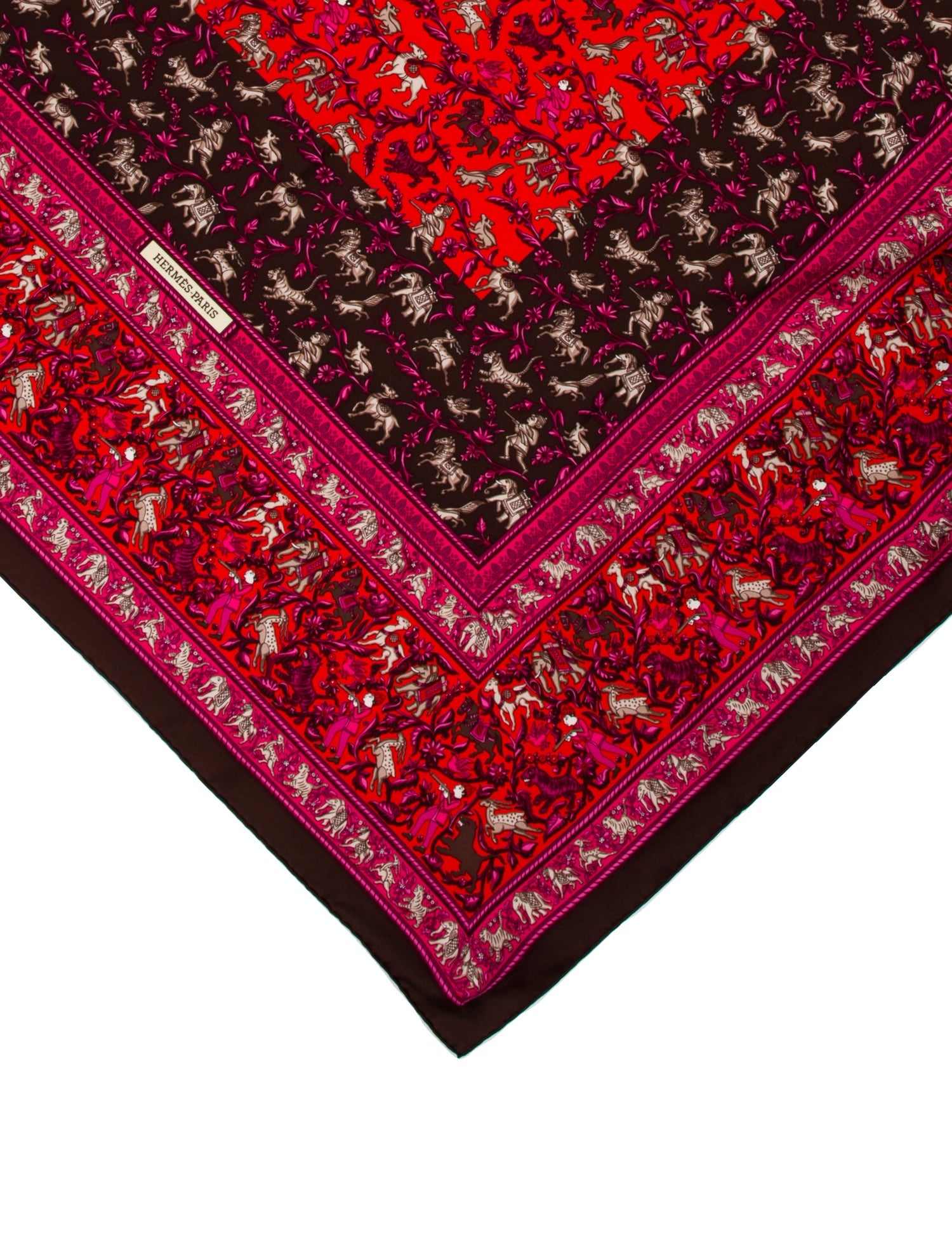 Hermès Chasse En Inde Silk Scarf w/ Tags