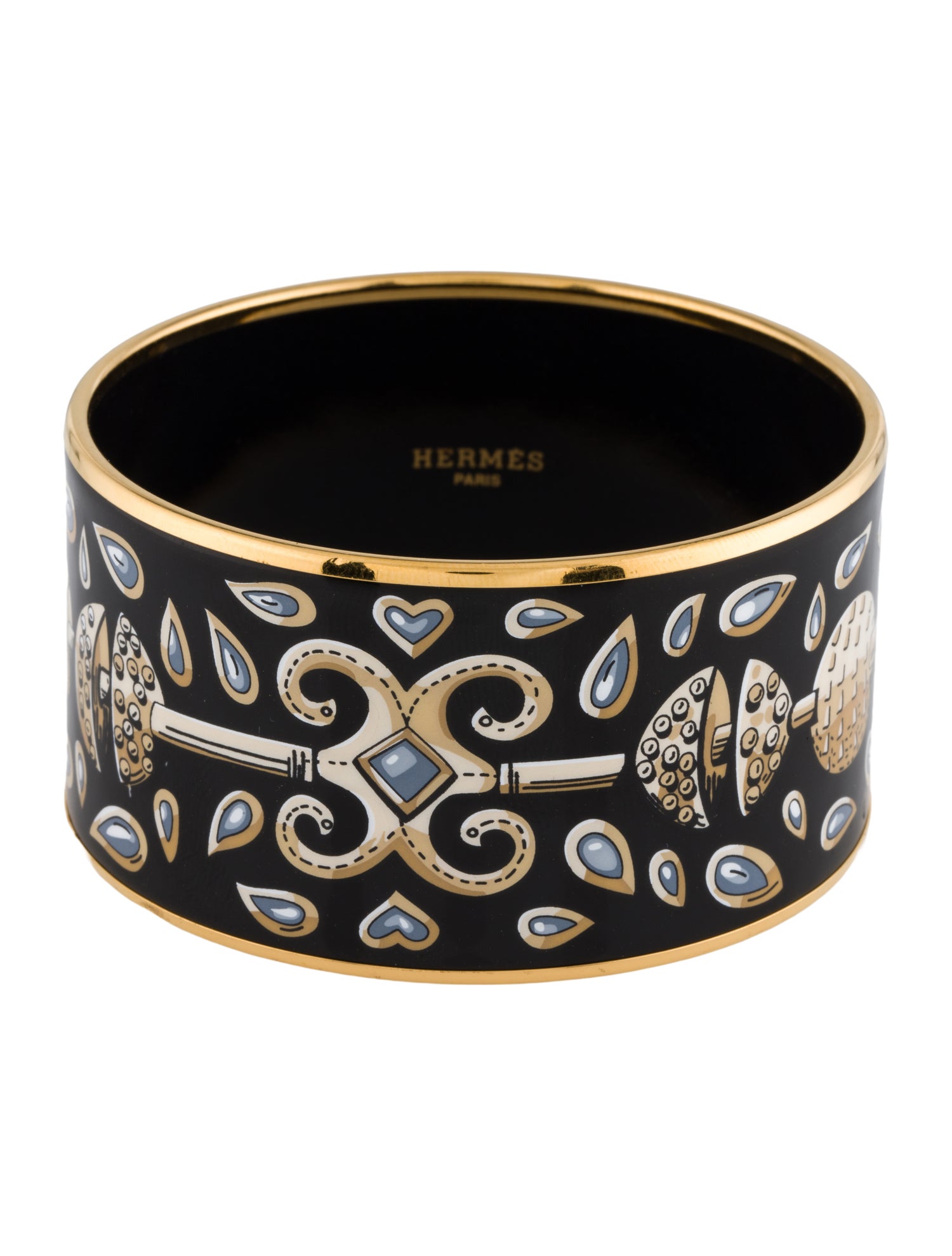 Hermès Extra Wide Enamel Bangle