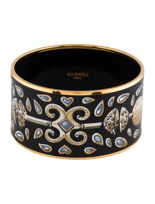 Hermès Extra Wide Enamel Bangle