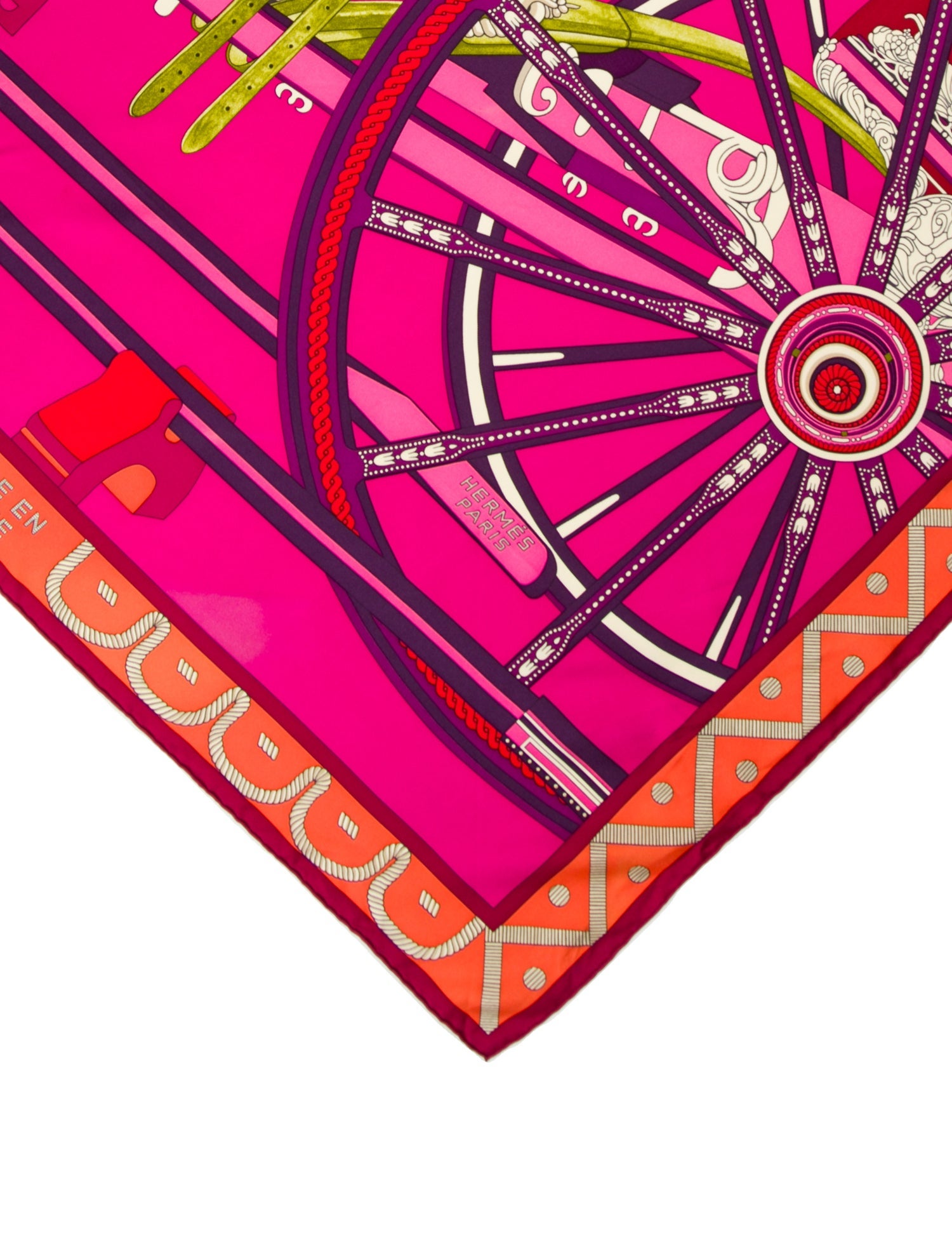 Hermès Balade en Berline Silk Scarf
