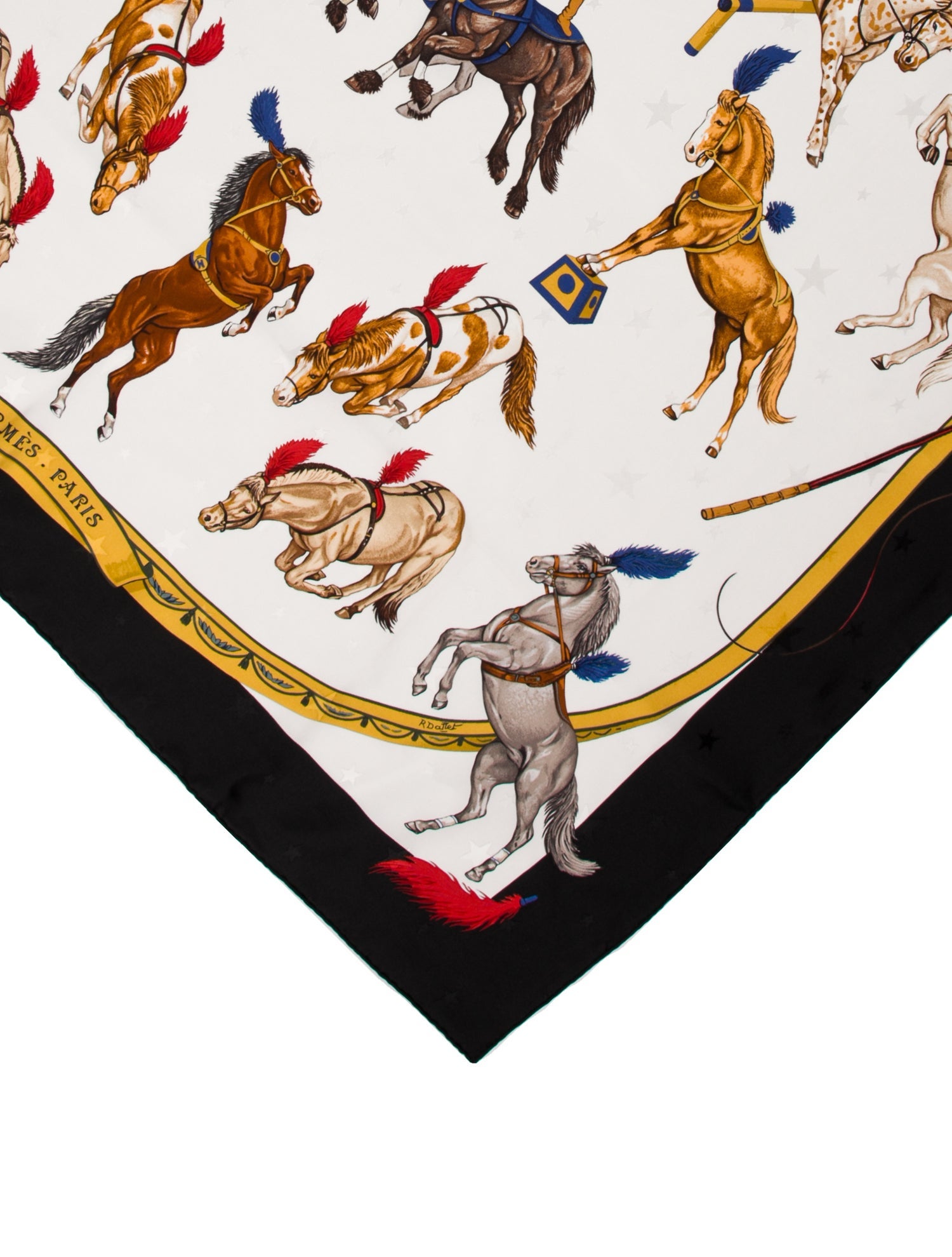 Hermès En Piste Jacquard Scarf