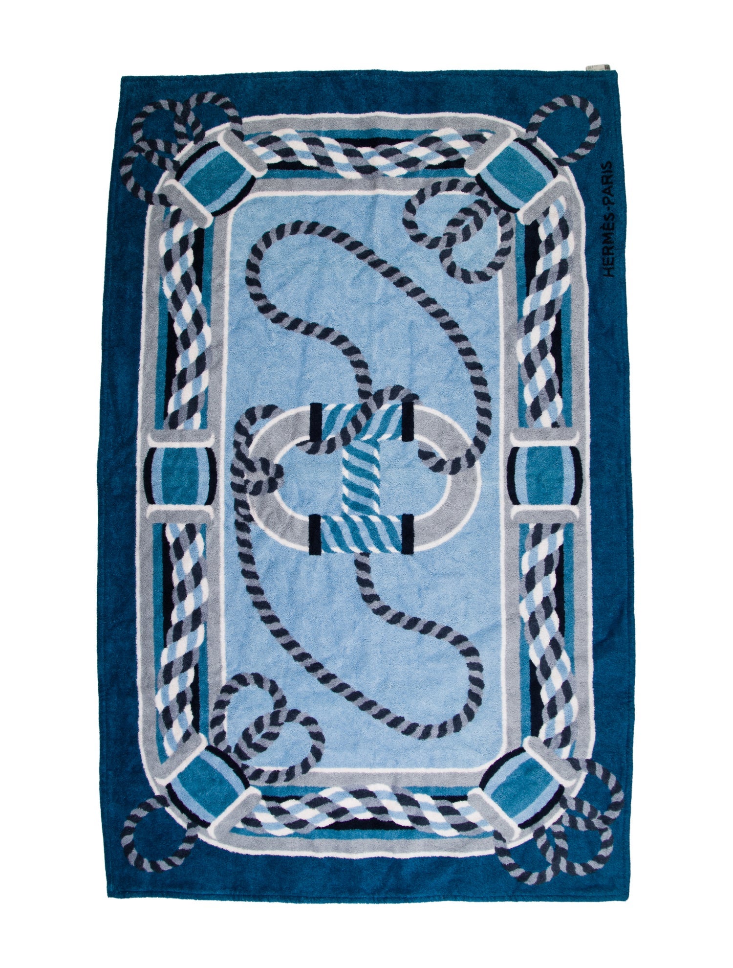 Hermès Canoe H Beach Towel w/ Tags