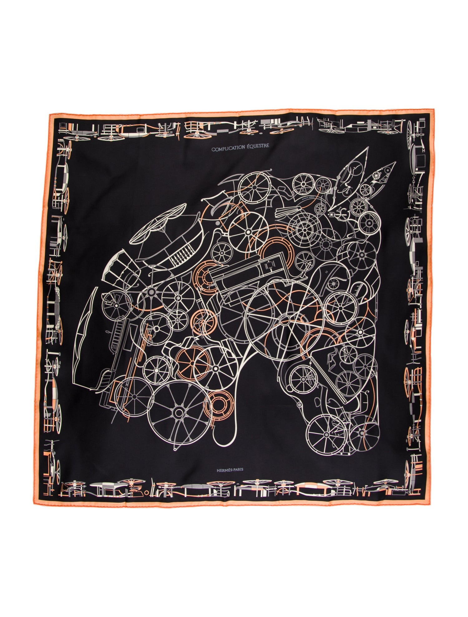 Hermès Complication Equestre Silk Scarf