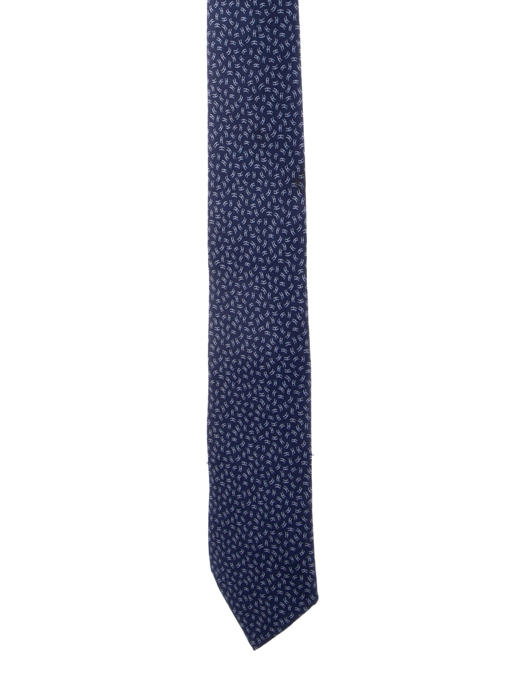 Hermès H Print Silk Tie