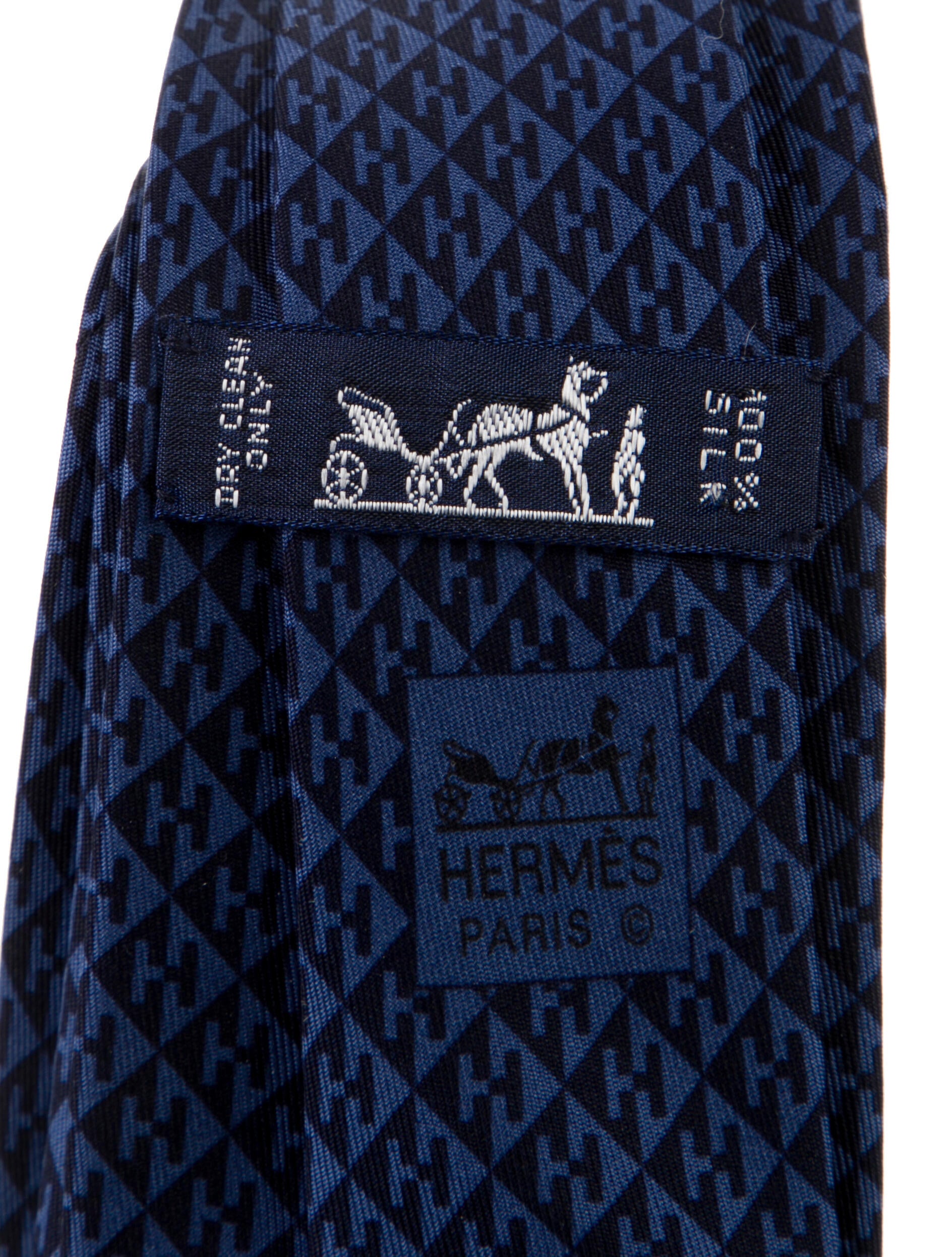 Hermès Silk Pattern Tie
