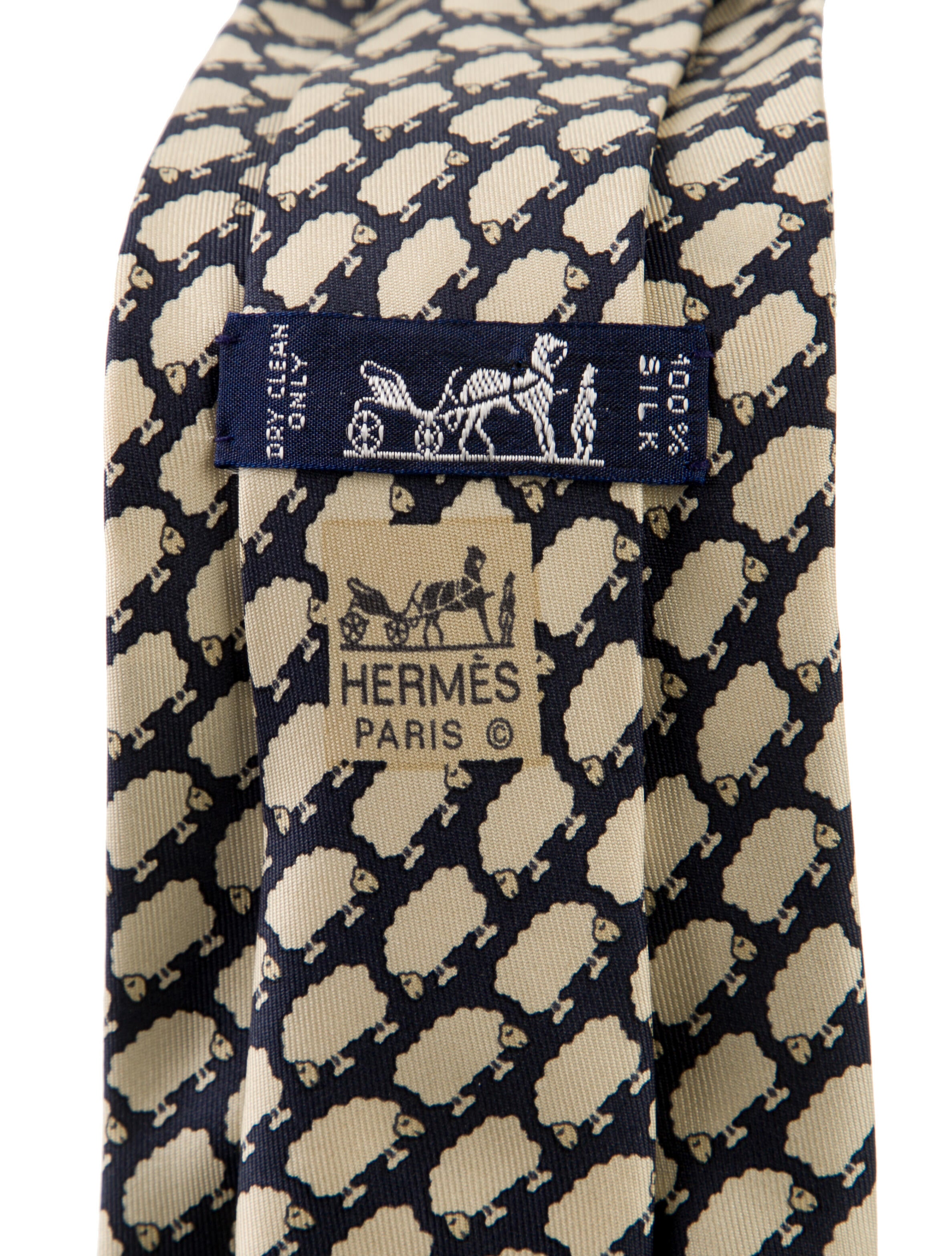 Hermès Silk Pattern Tie