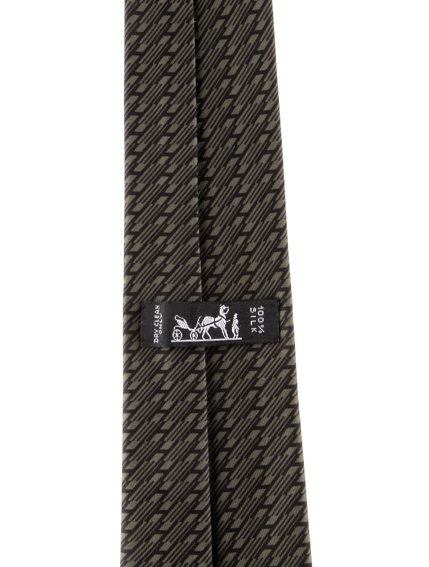 Hermès H Print Silk Tie