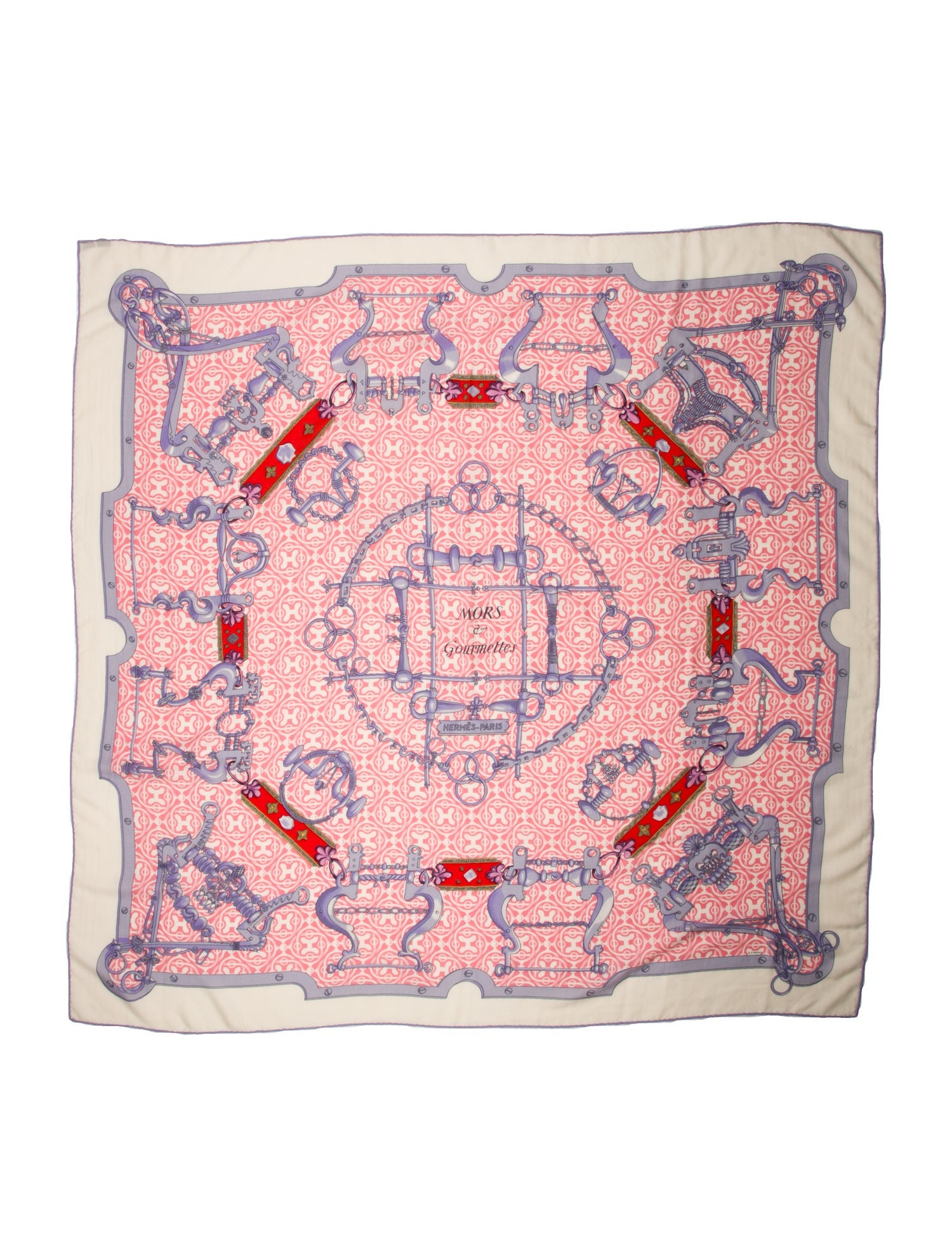 Hermès Mors Et Gourmettes Remix Silk Shawl