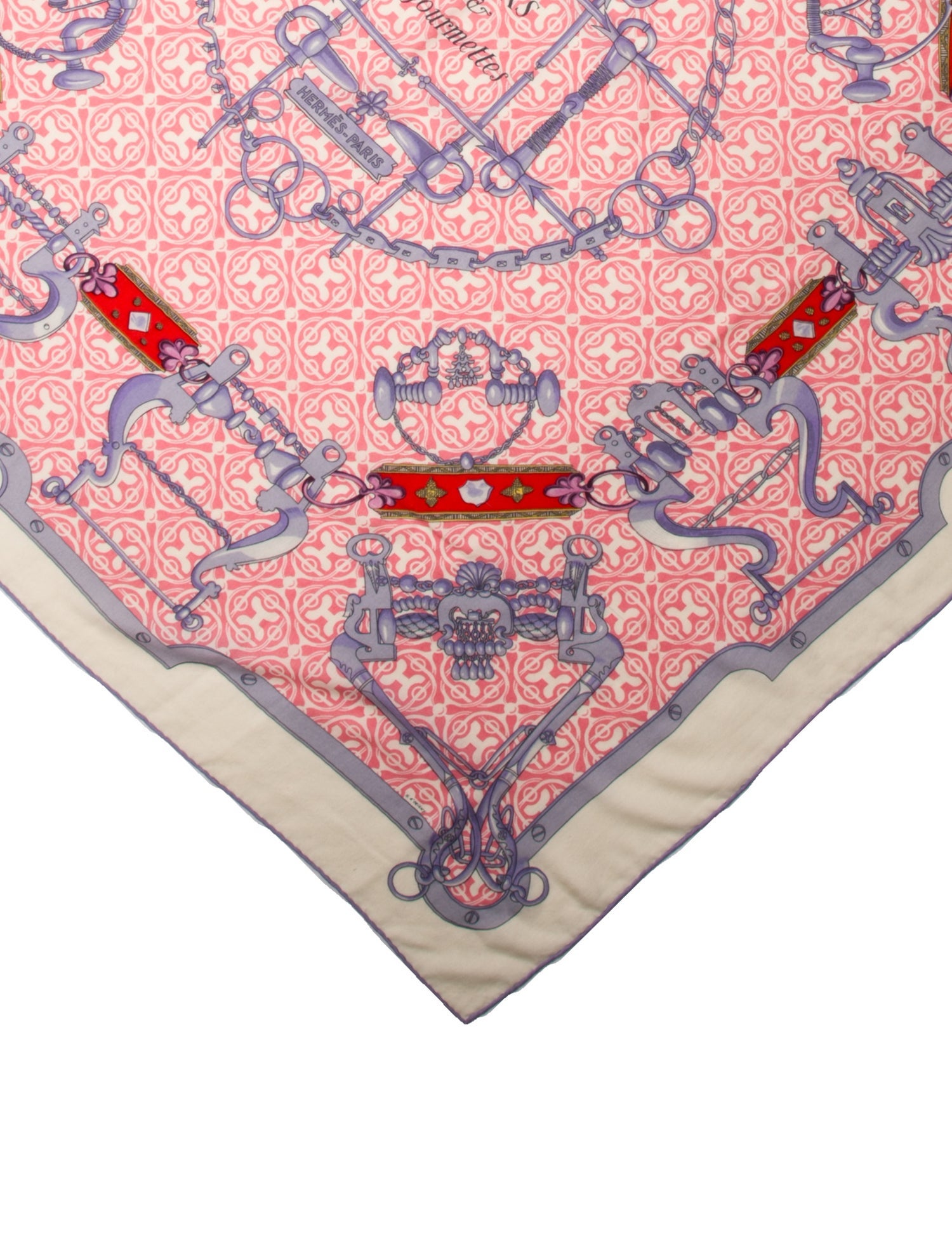 Hermès Mors Et Gourmettes Remix Silk Shawl