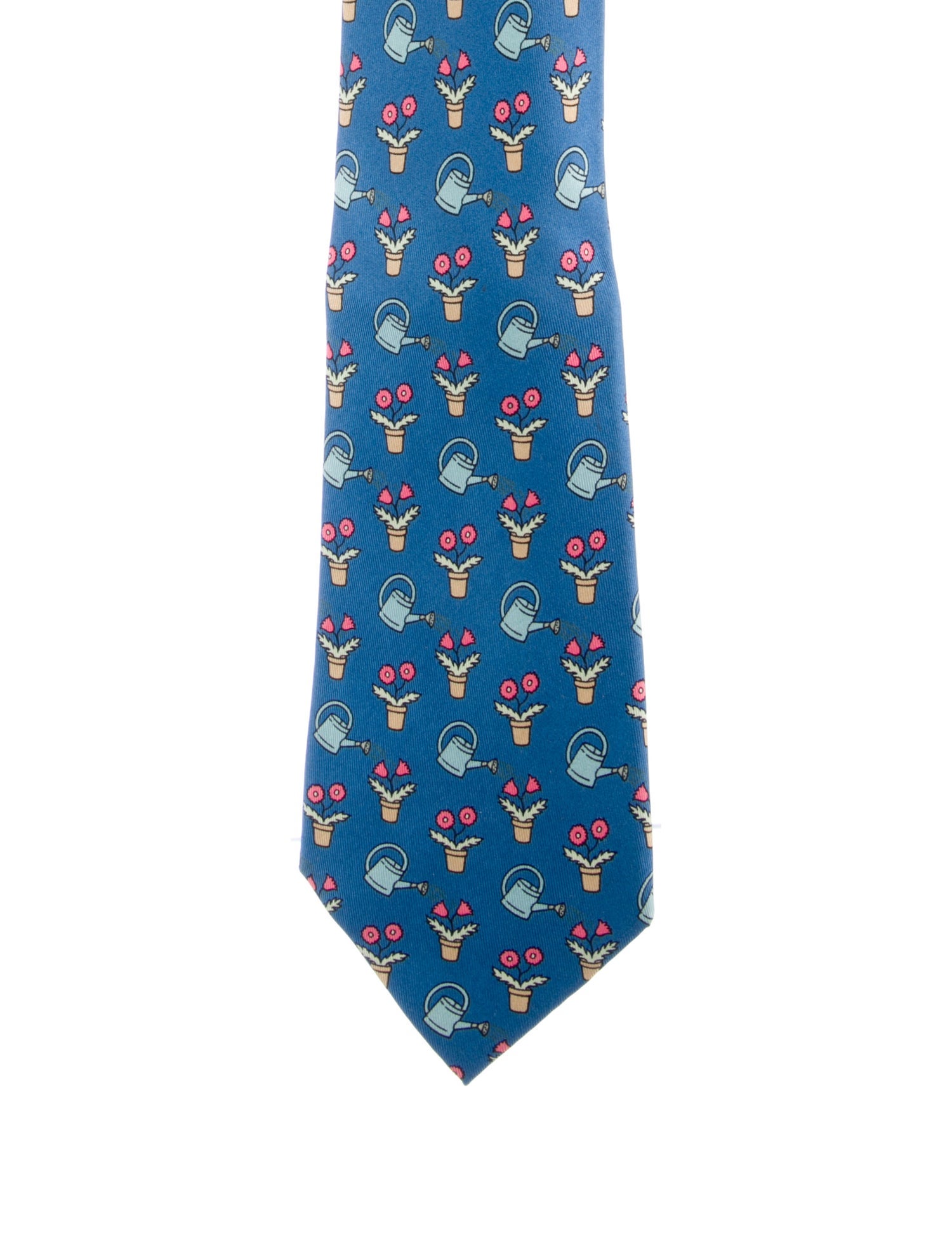 Hermès Silk Print Tie
