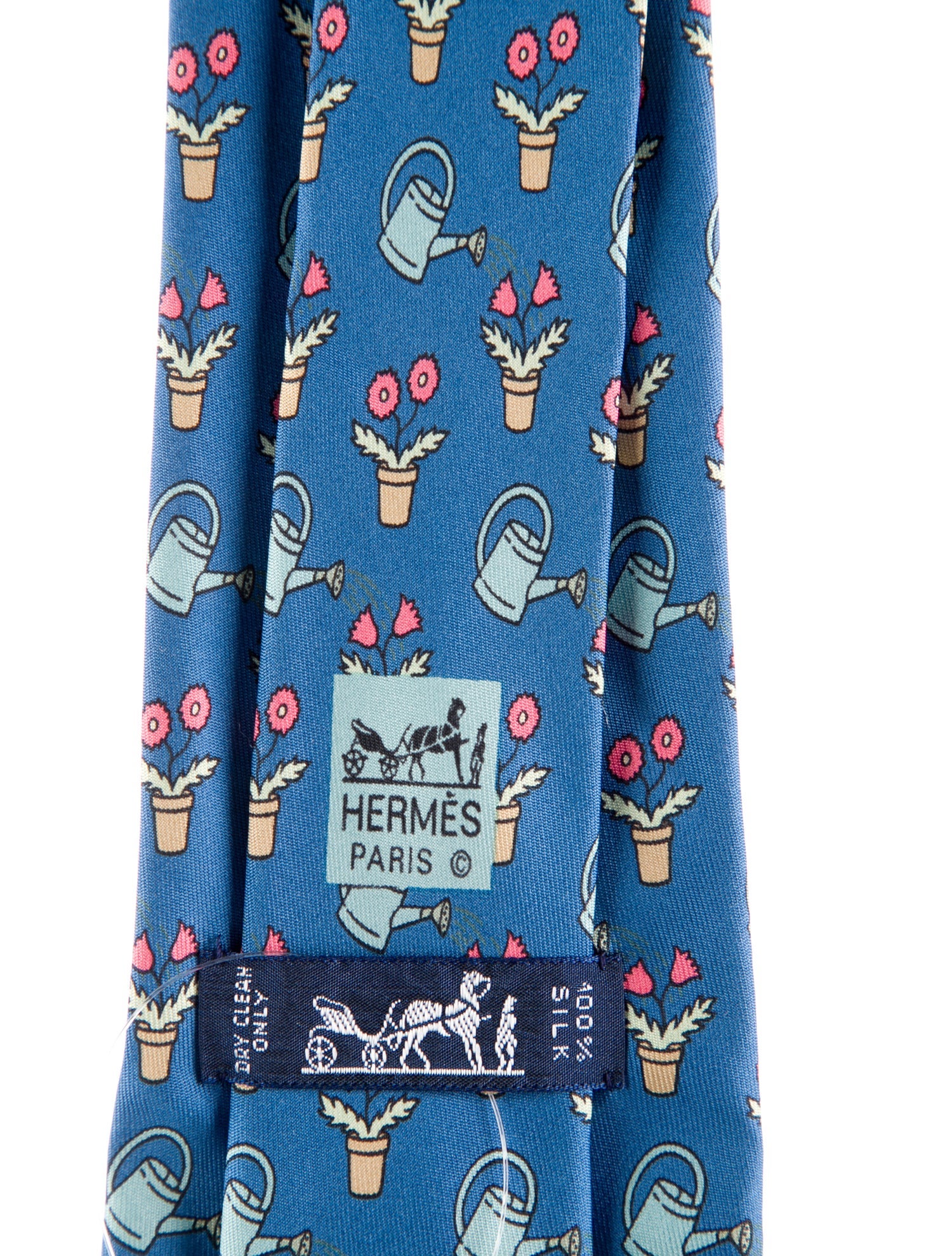 Hermès Silk Print Tie